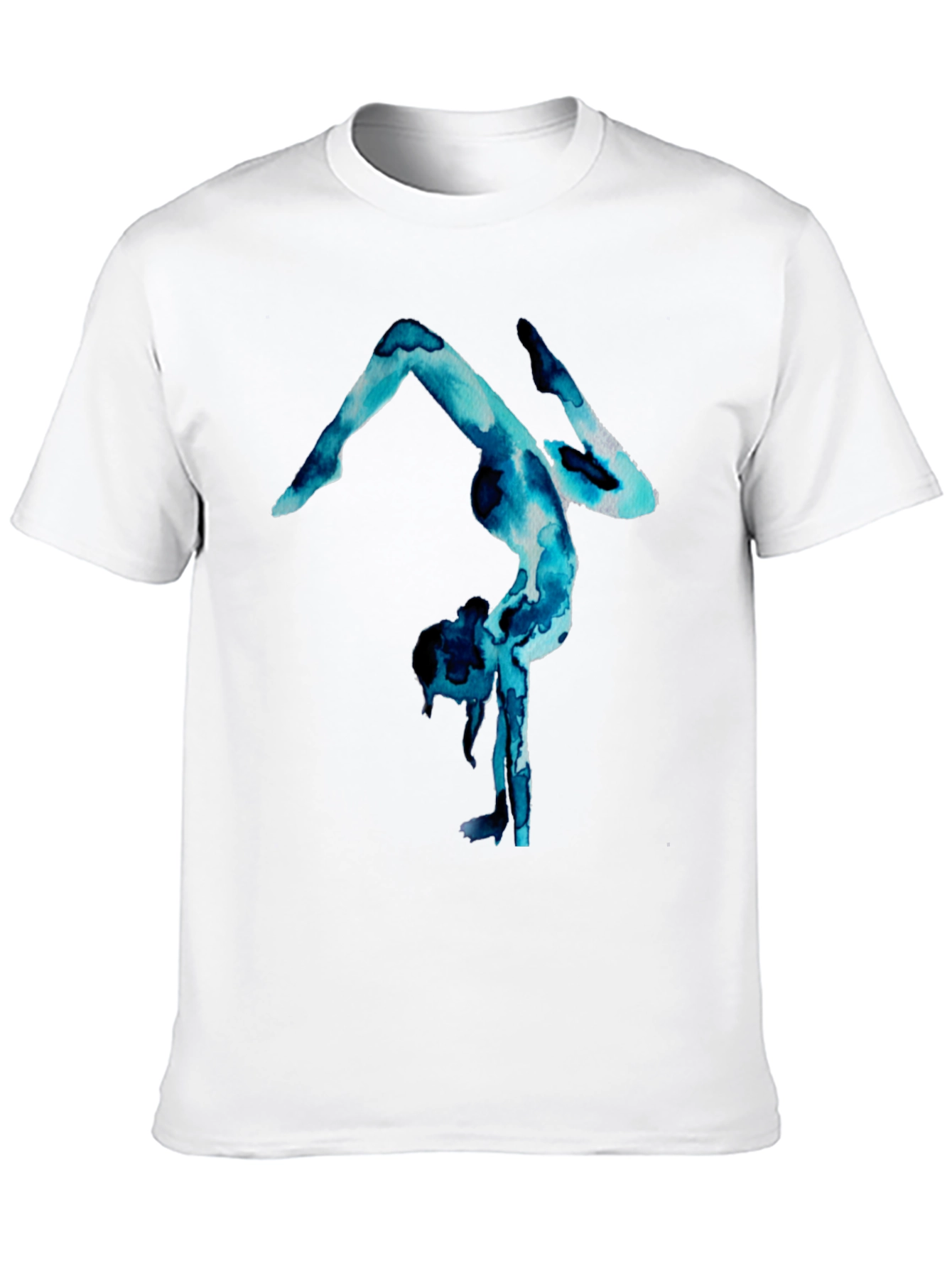 Gymnast Watercolor Print T-Shirt