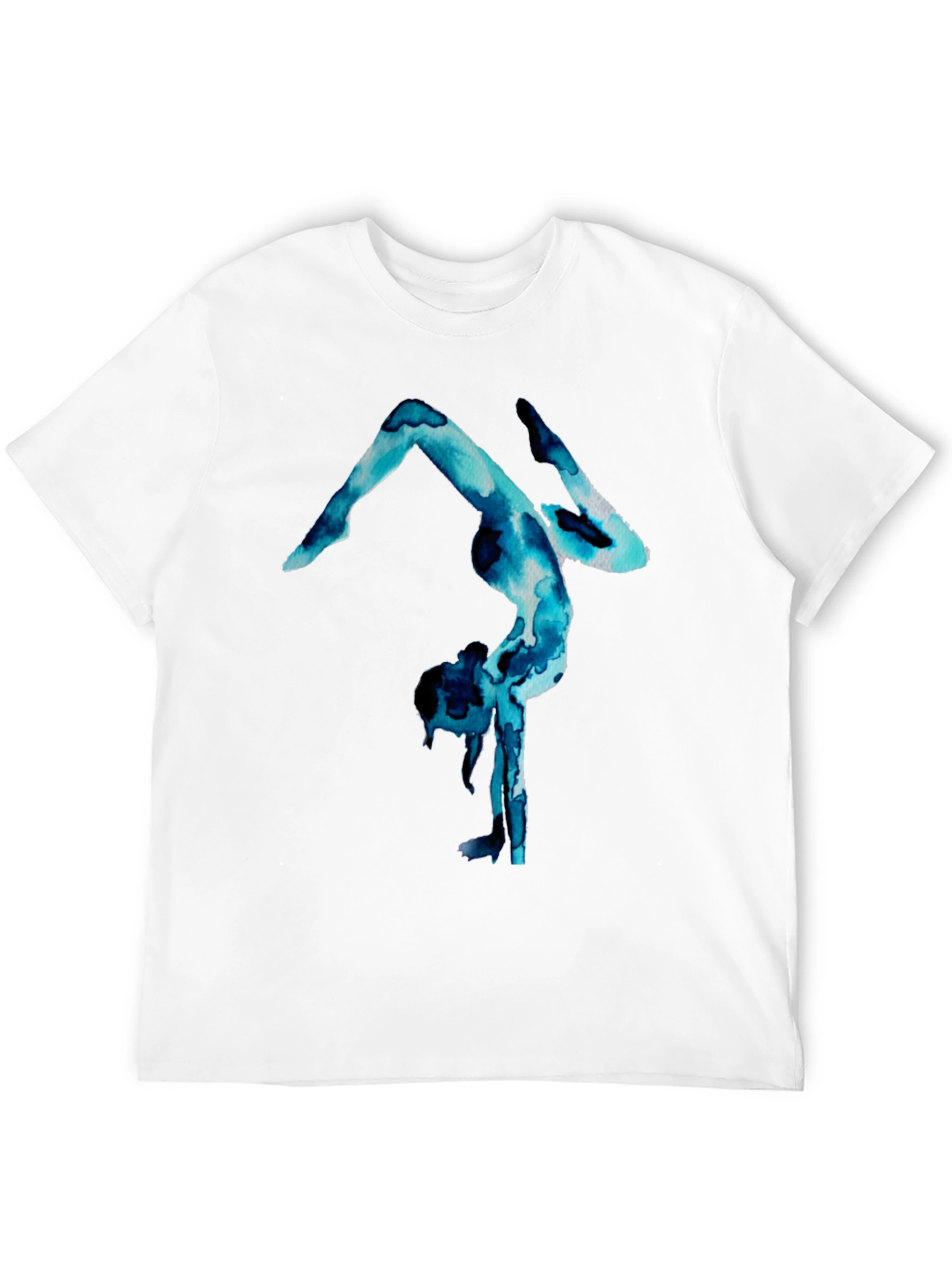 Gymnast Watercolor Print T-Shirt