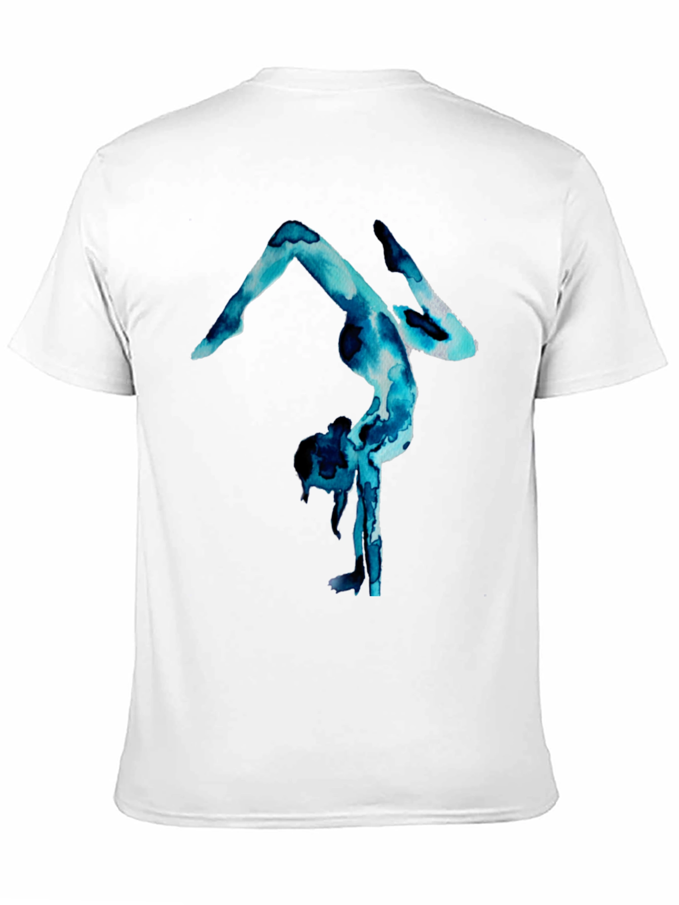 Gymnast Watercolor Print T-Shirt