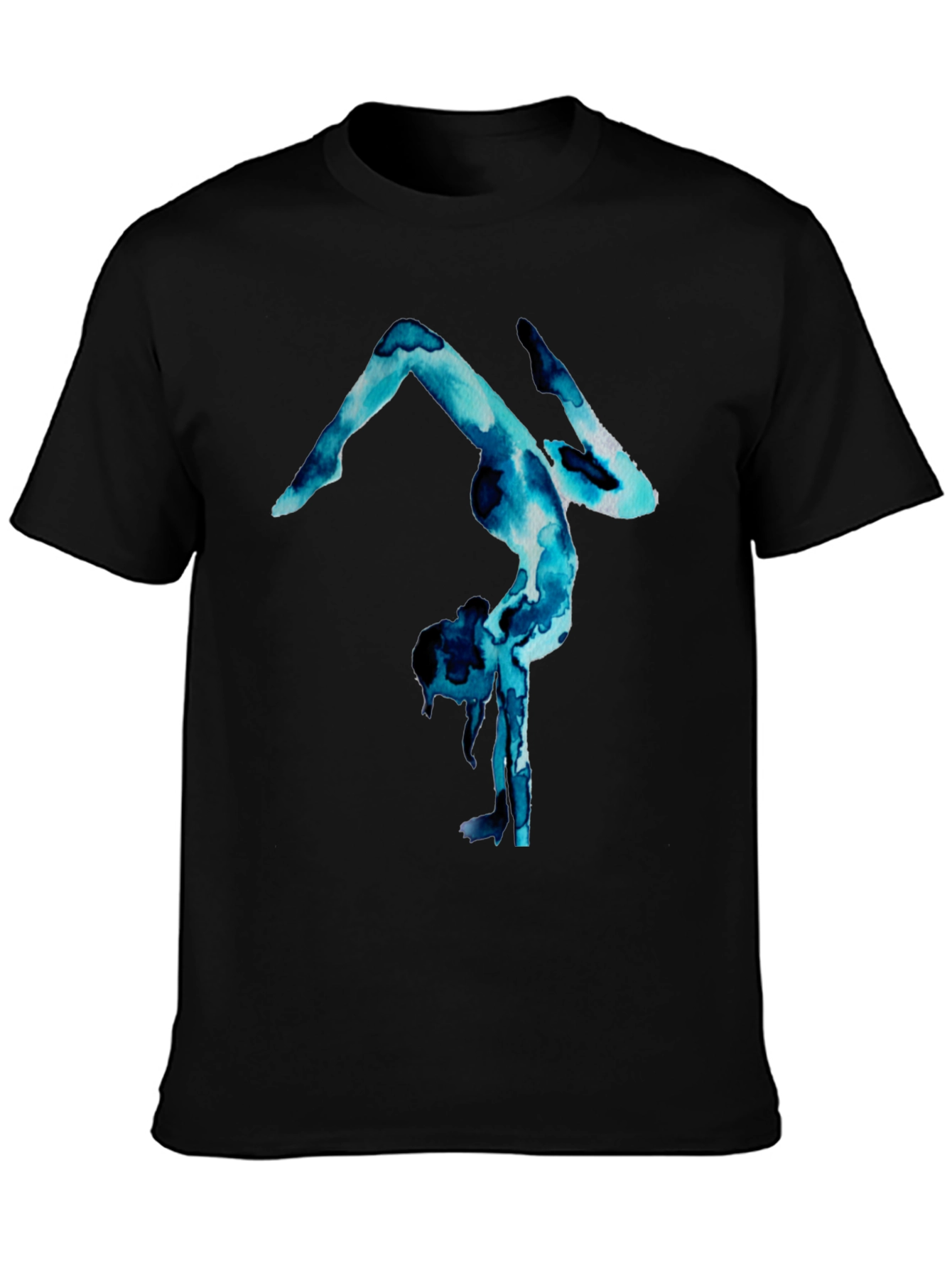 Gymnast Watercolor Print T-Shirt