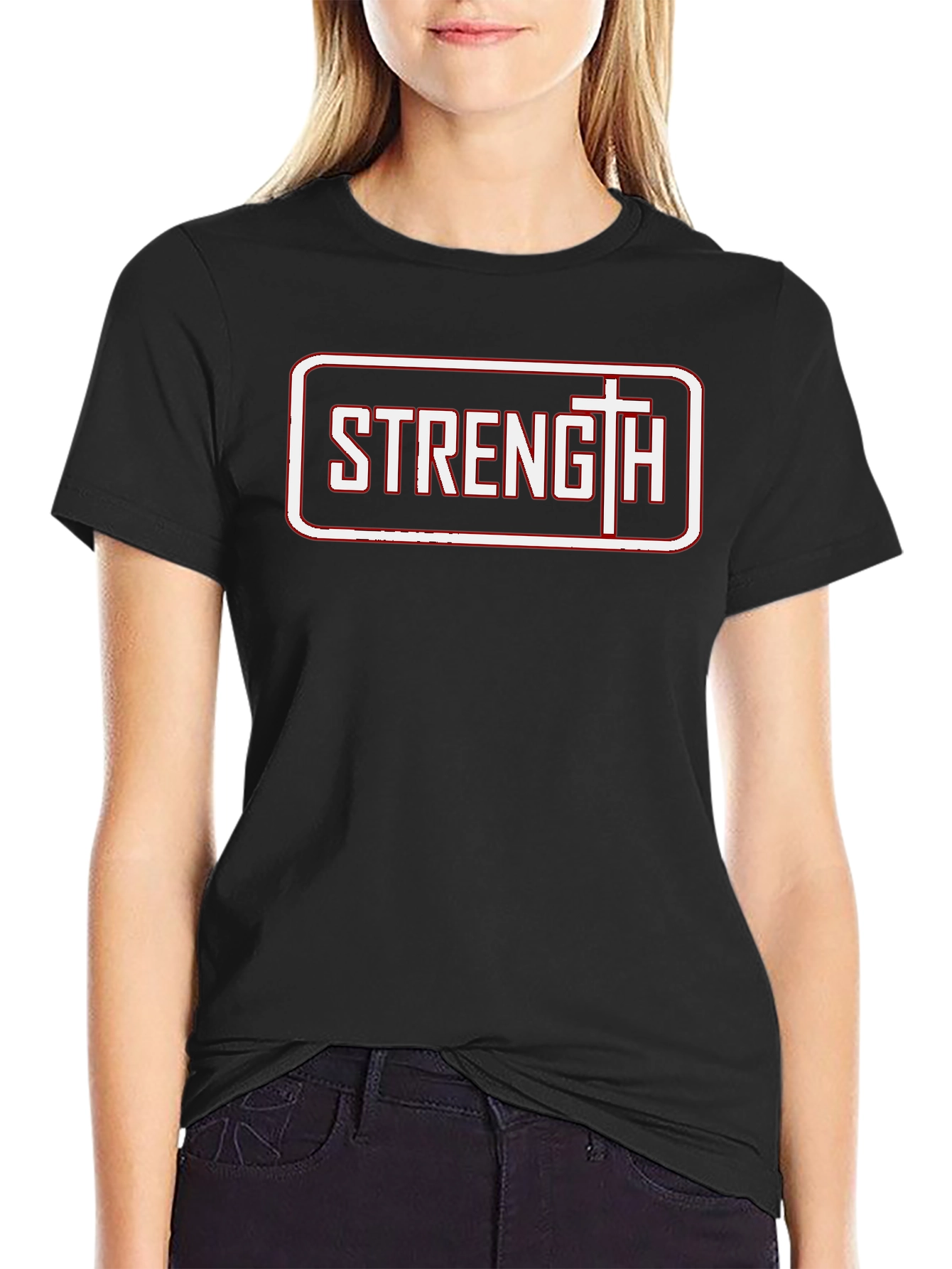 Strength Graphic Tee - Christian Faith T-Shirt