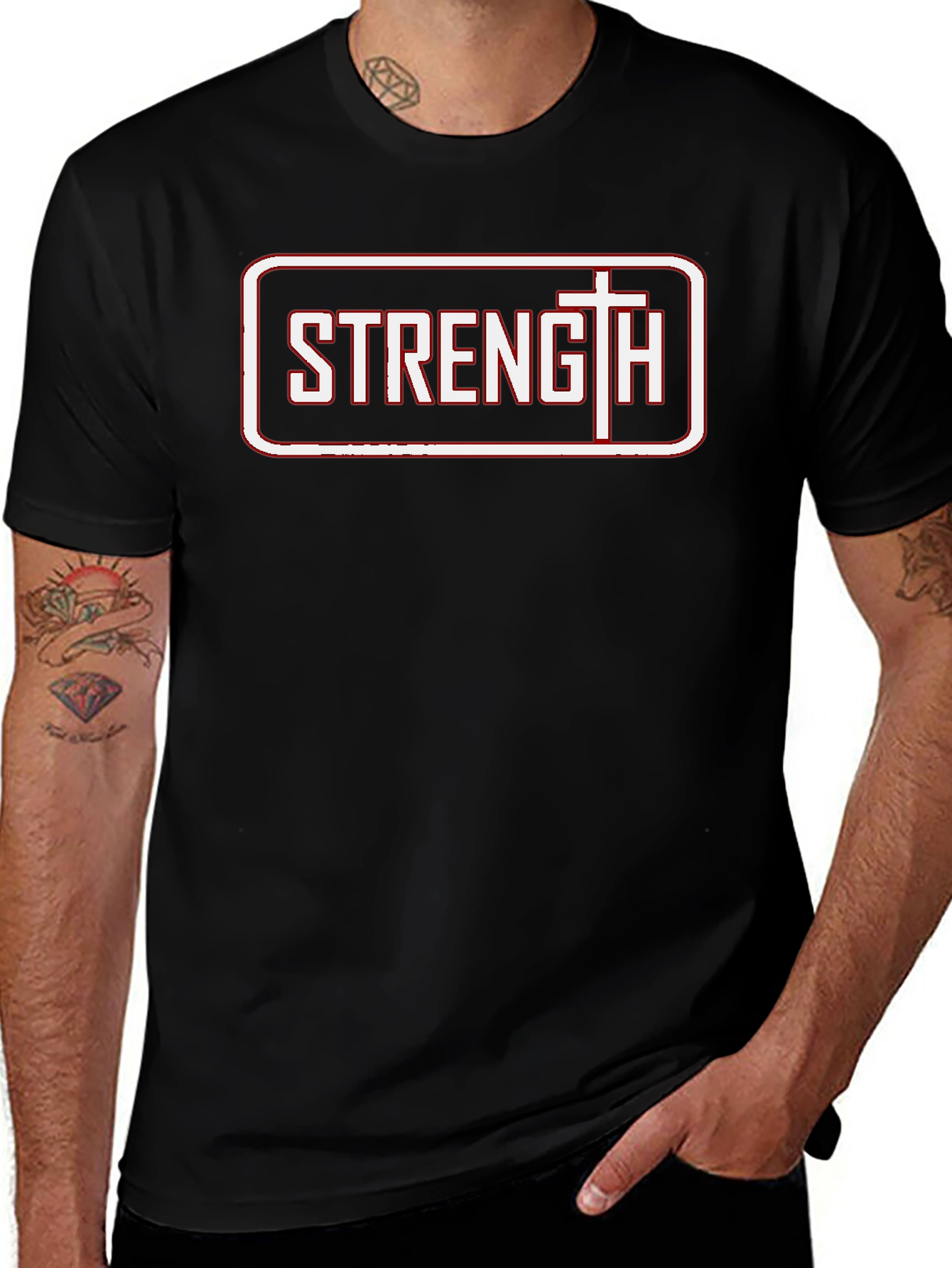Strength Graphic Tee - Christian Faith T-Shirt