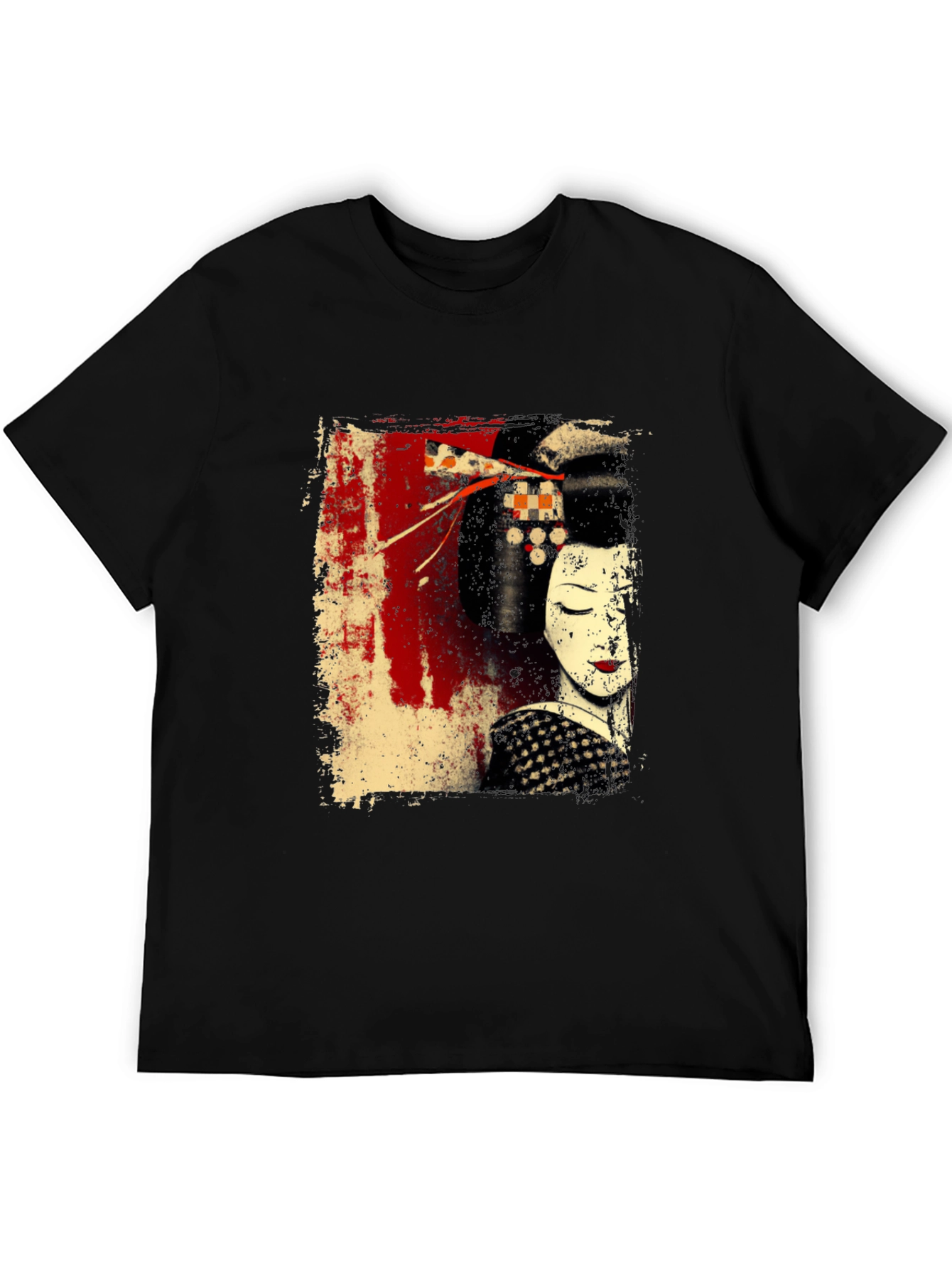 Geisha Graphic Black T-Shirt