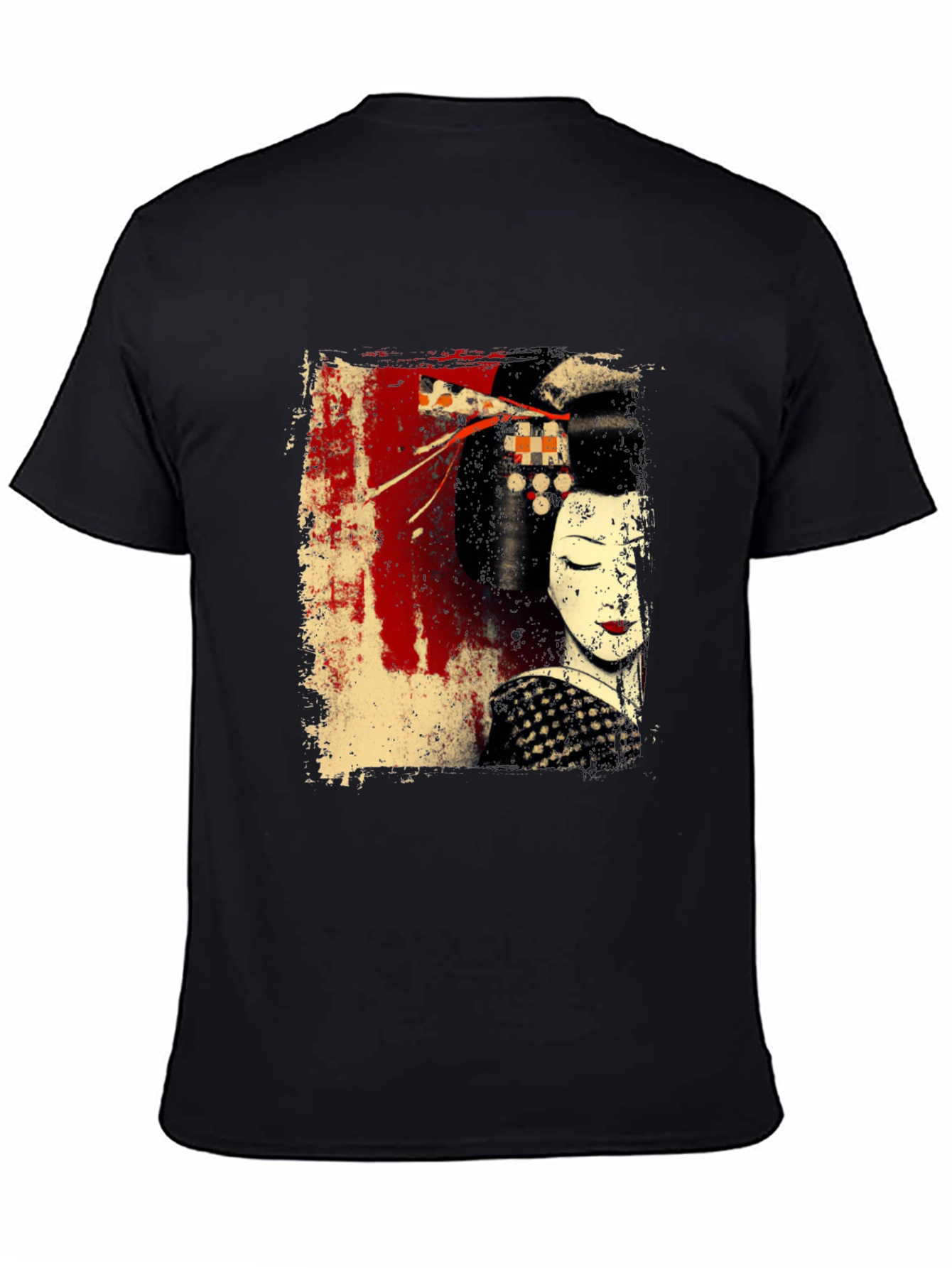 Geisha Graphic Black T-Shirt