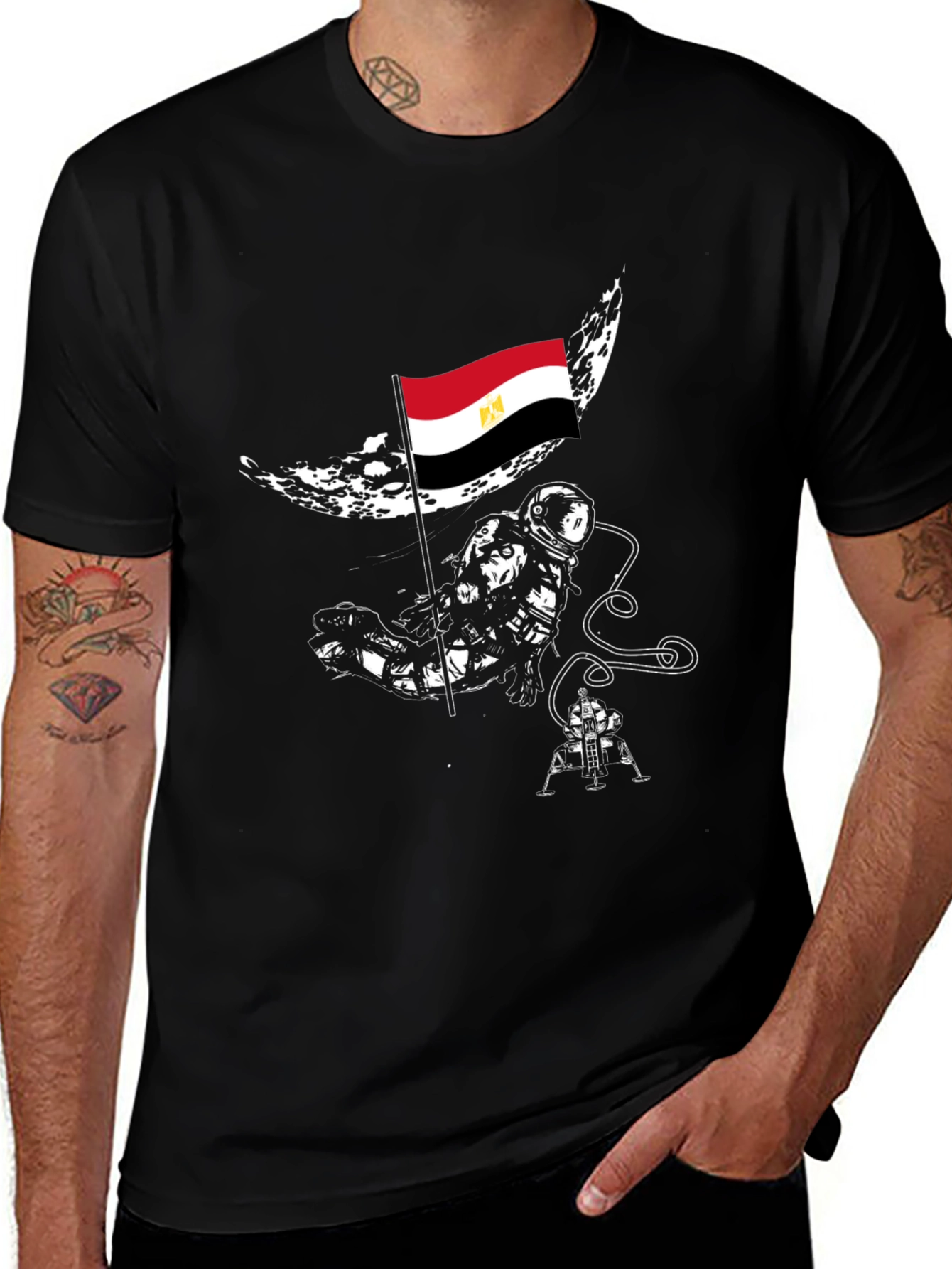 Egyptian Astronaut Moon Landing T-Shirt