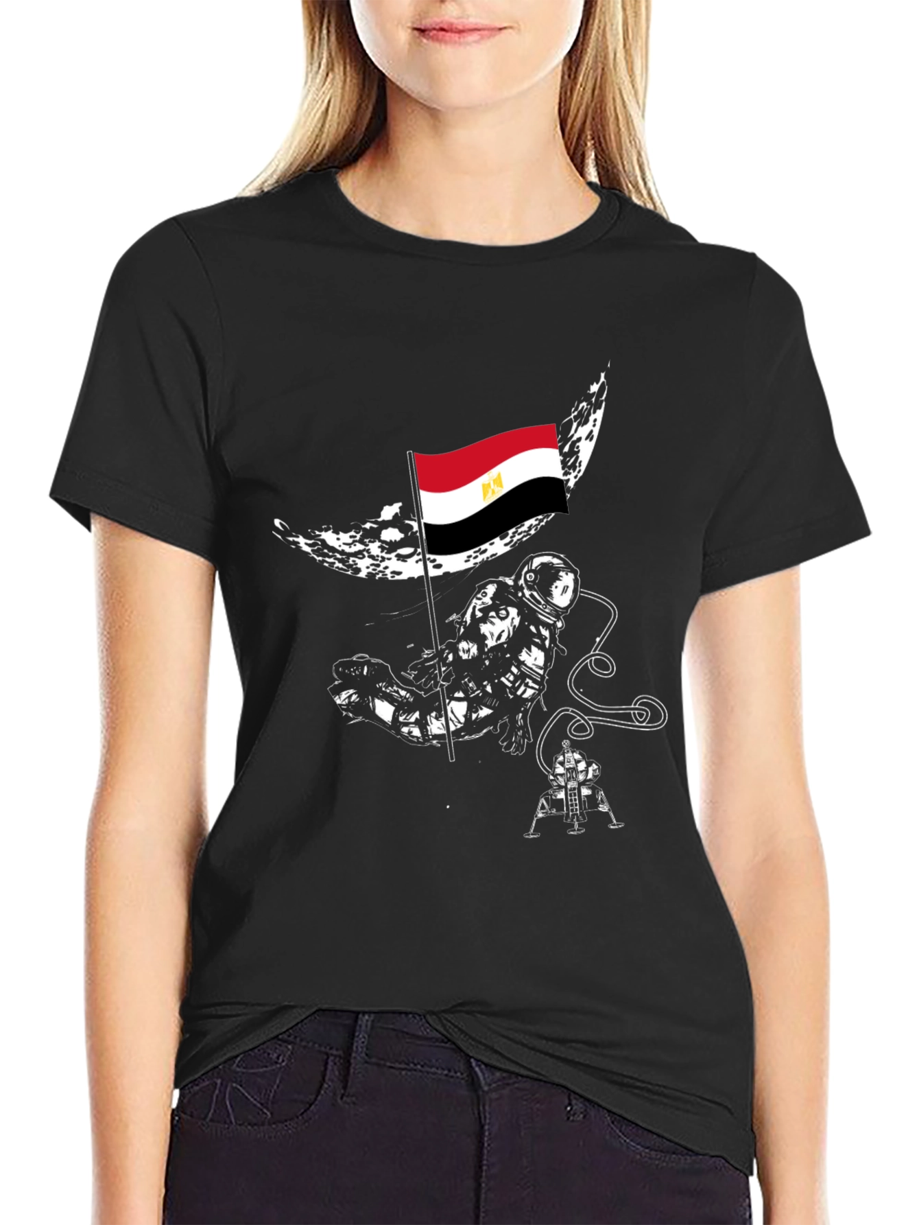 Egyptian Astronaut Moon Landing T-Shirt