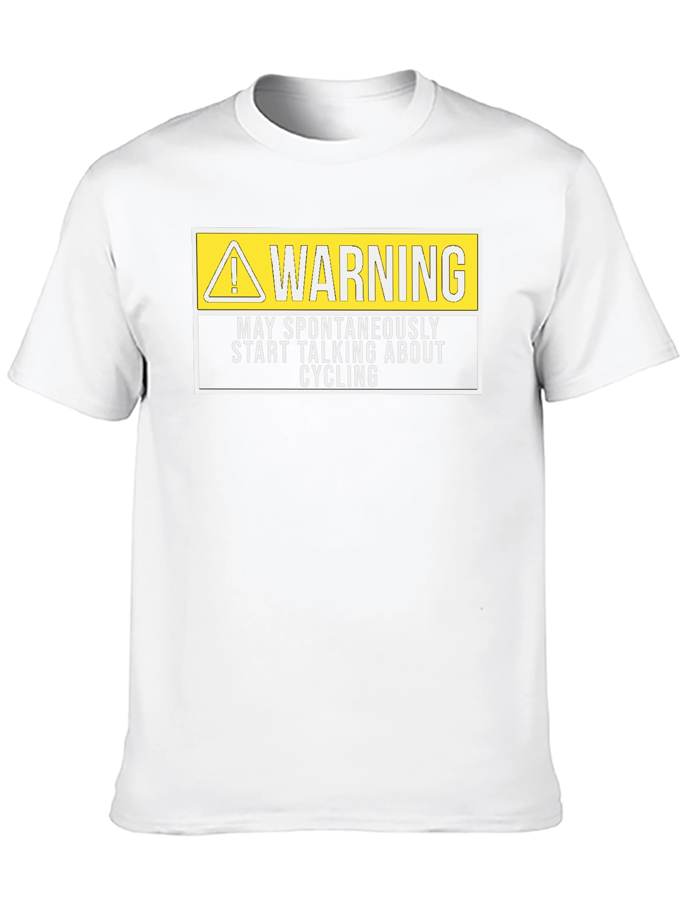 Warning May Spontaneously Talk About Cycling T-Shirt