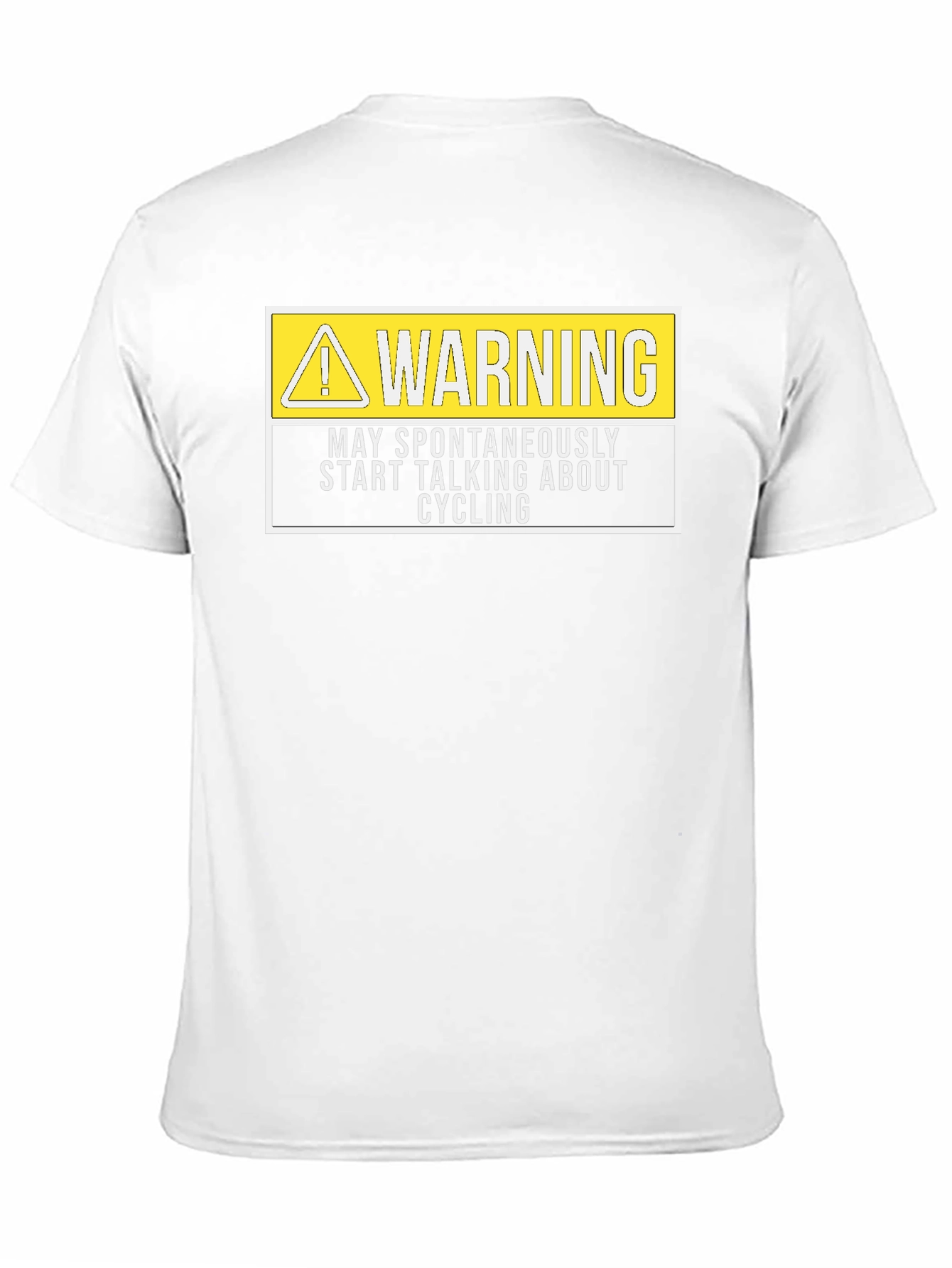 Warning May Spontaneously Talk About Cycling T-Shirt
