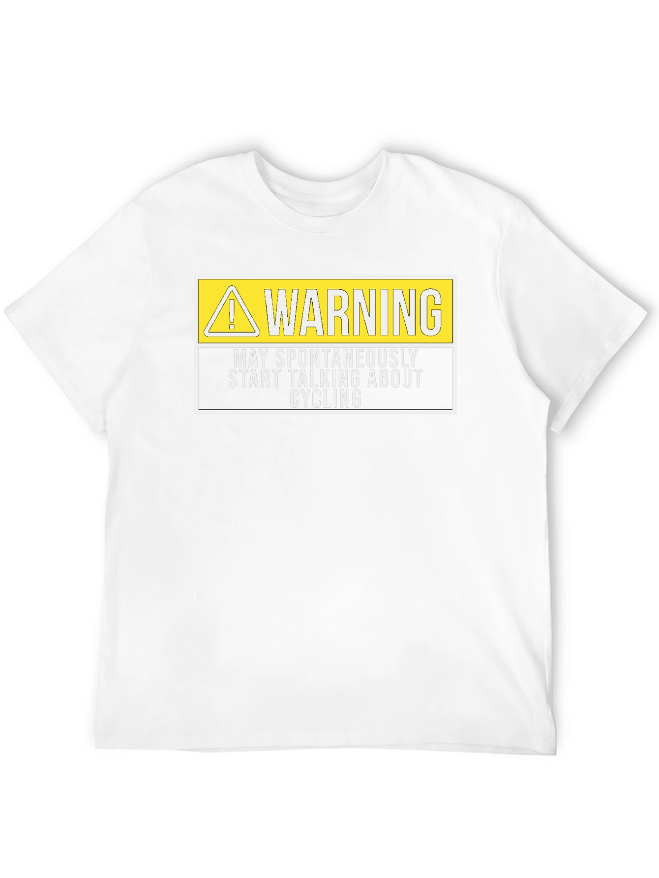 Warning May Spontaneously Talk About Cycling T-Shirt