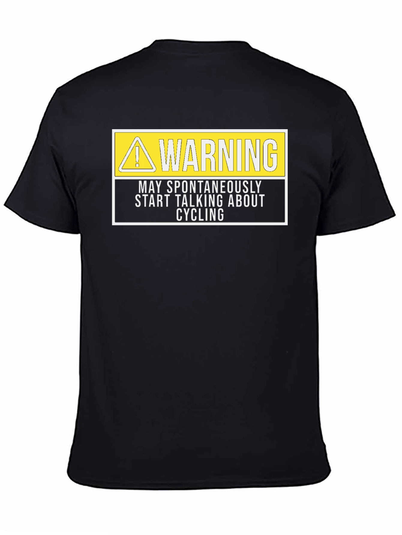 Warning May Spontaneously Talk About Cycling T-Shirt
