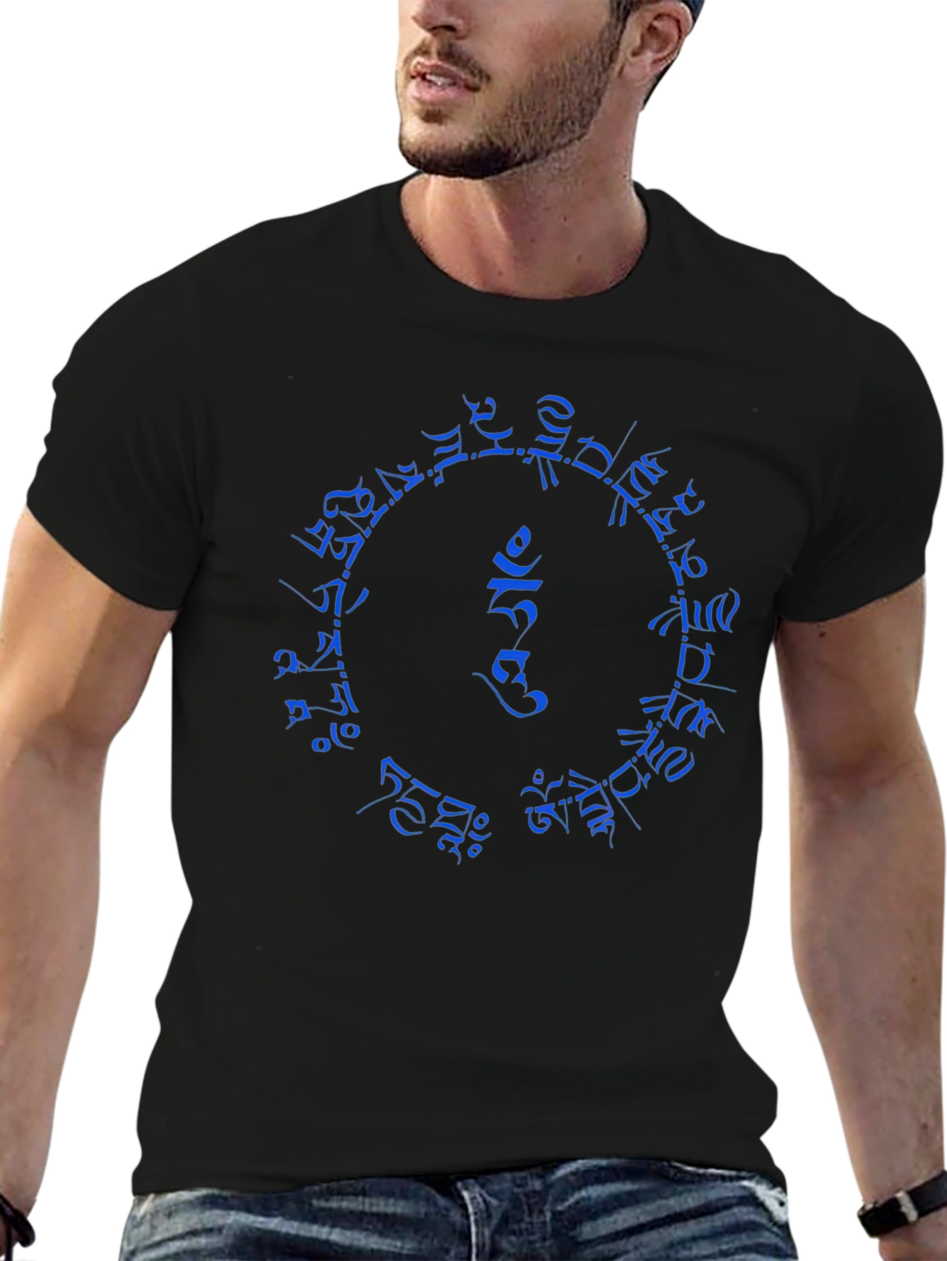 Mystic Circle Graphic T-Shirt - Black