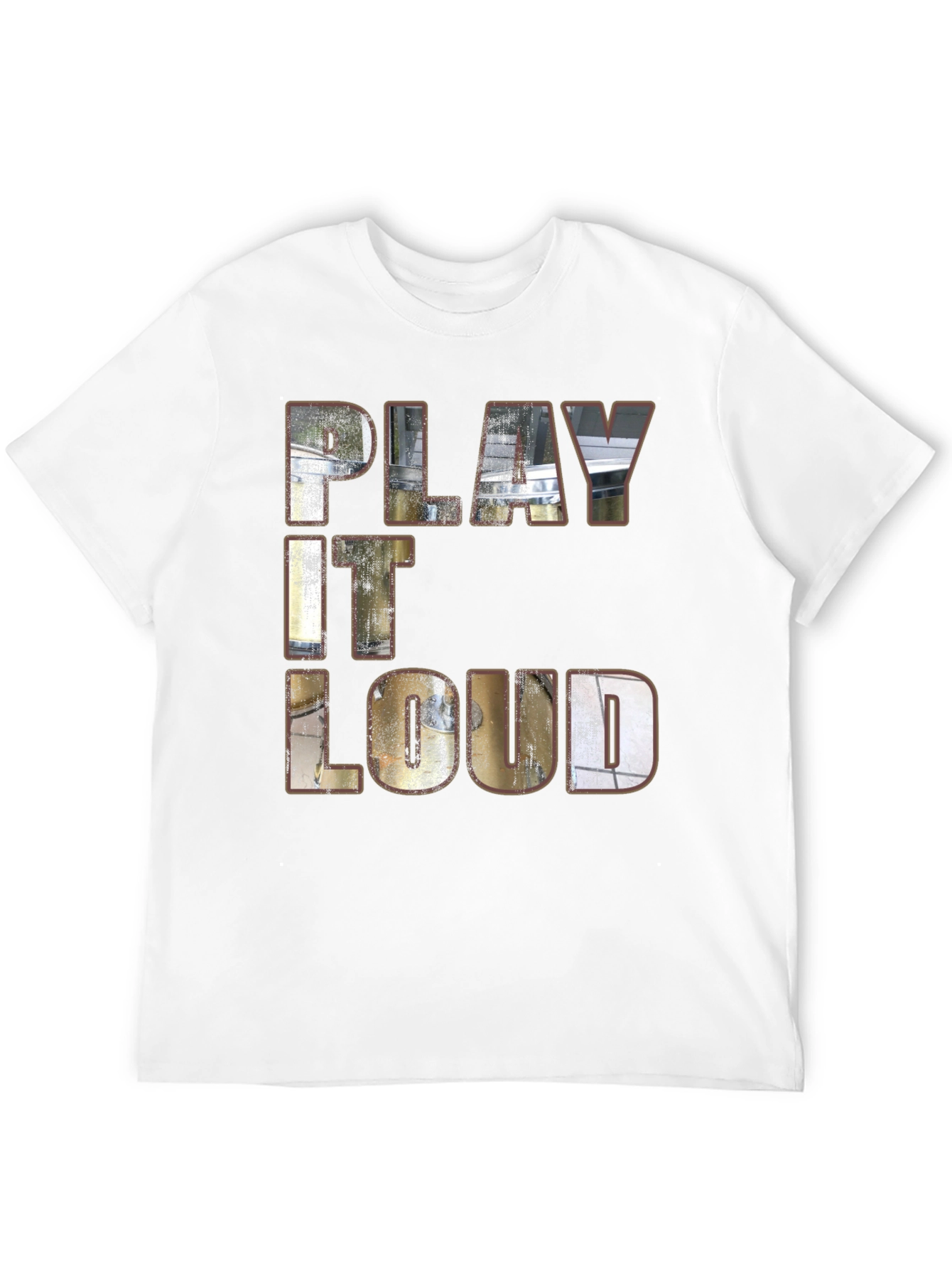 Play It Loud Black Graphic T-Shirt