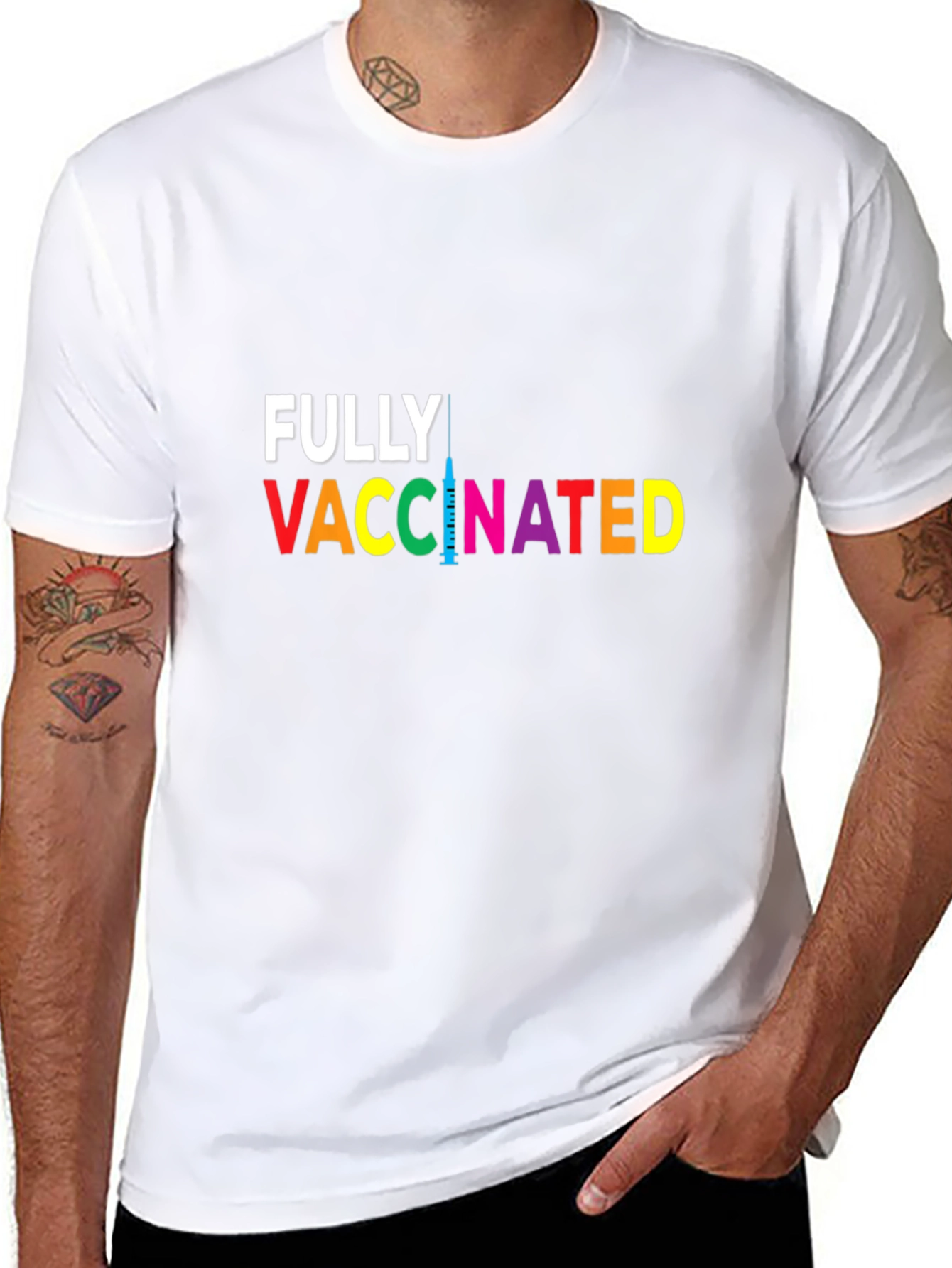 Fully Vaccinated Graphic Tee - Black