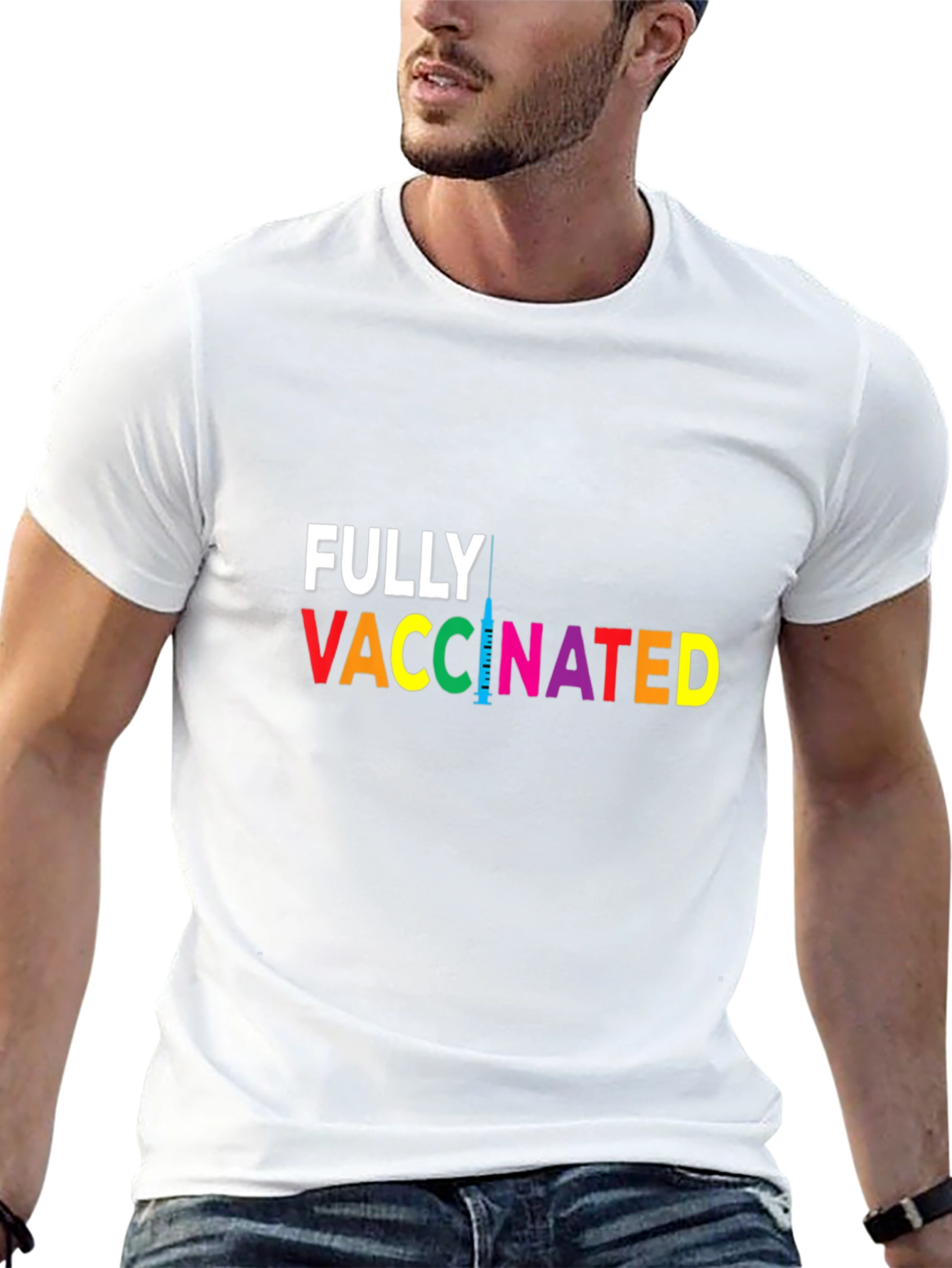 Fully Vaccinated Graphic Tee - Black