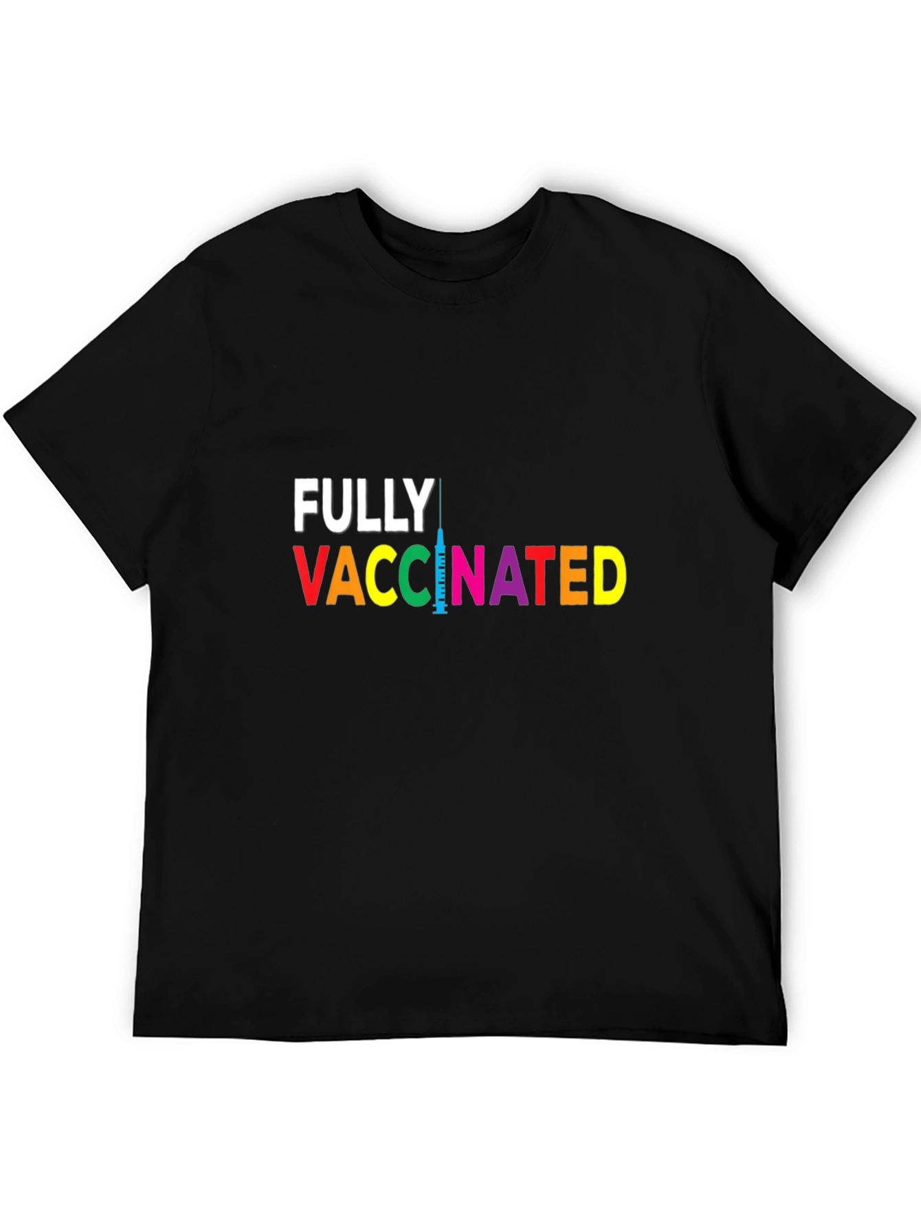 Fully Vaccinated Graphic Tee - Black