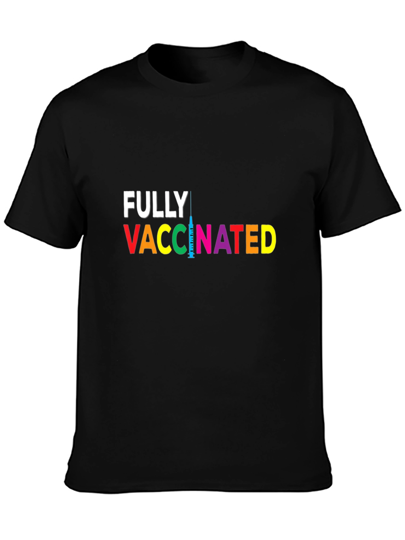 Fully Vaccinated Graphic Tee - Black