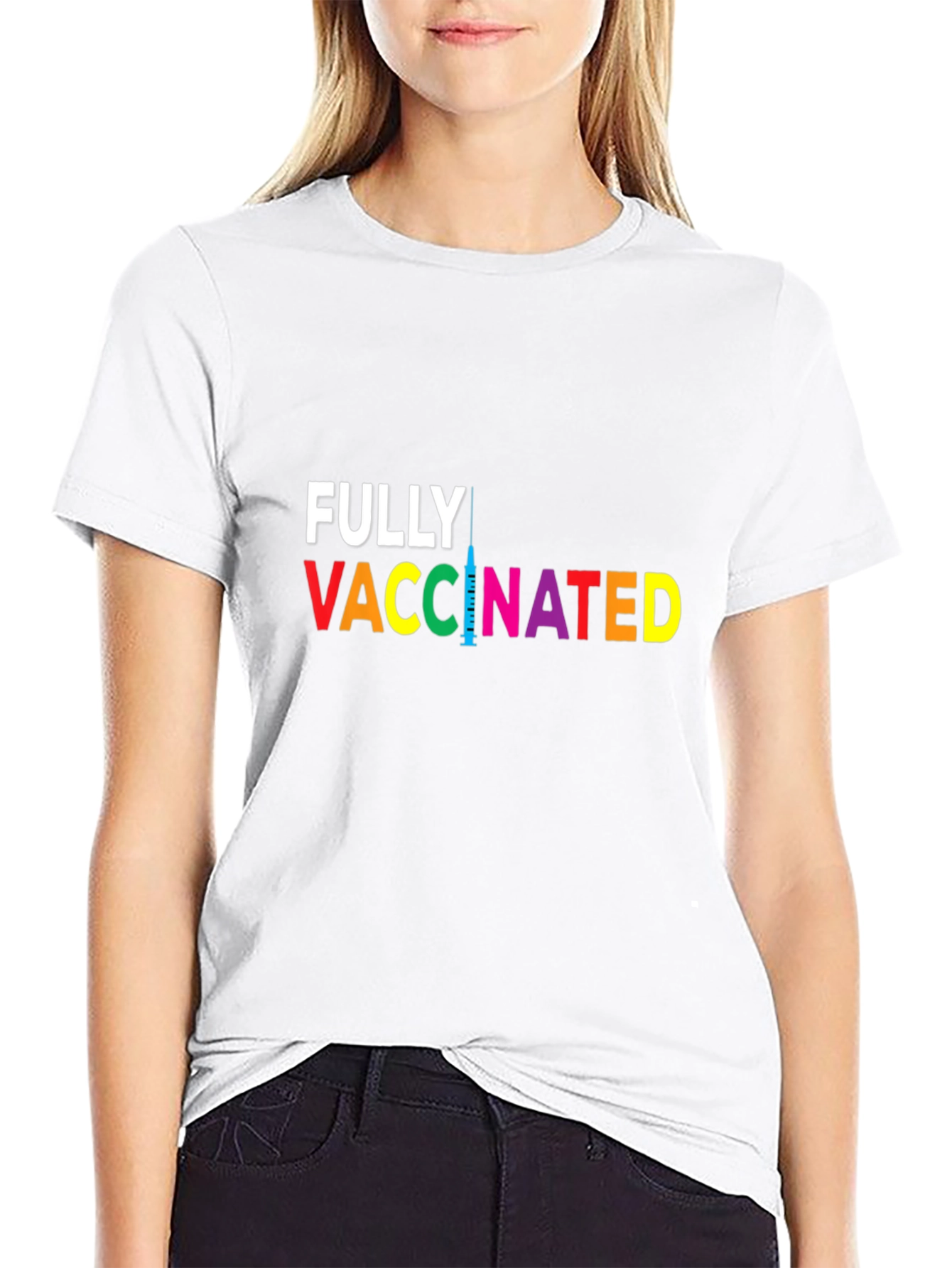Fully Vaccinated Graphic Tee - Black