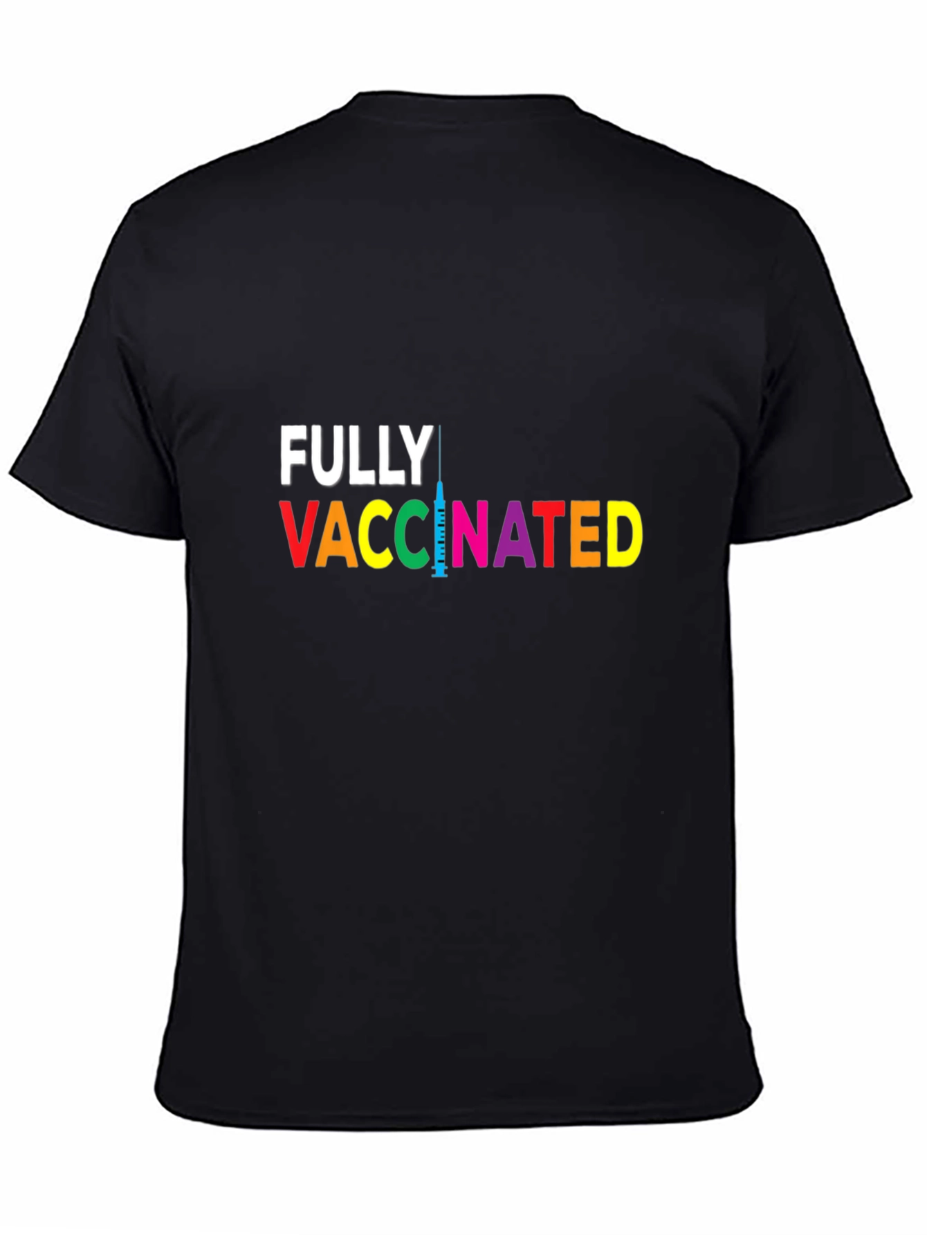 Fully Vaccinated Graphic Tee - Black