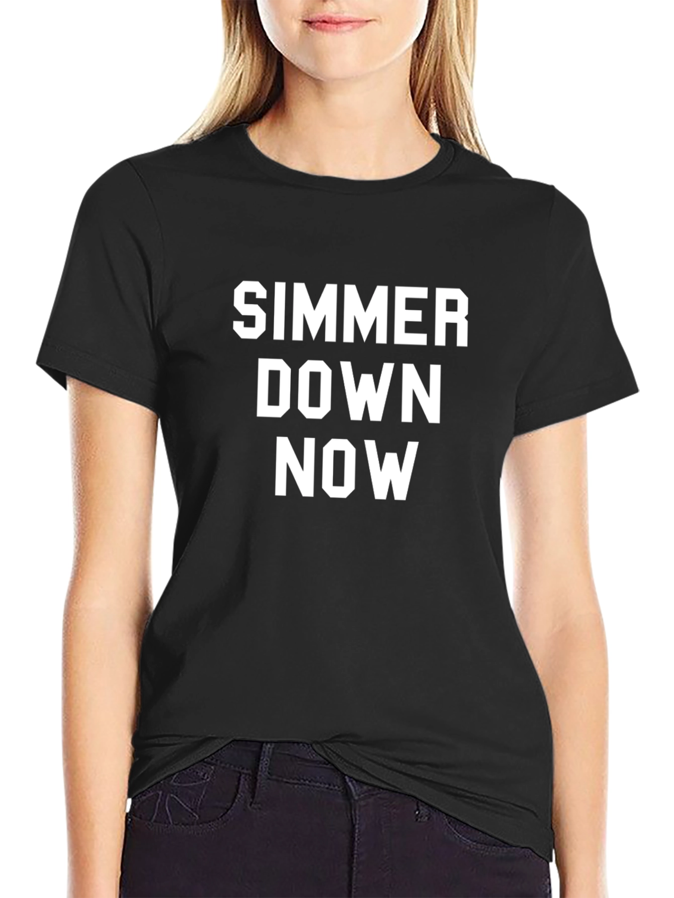 Simmer Down Now Graphic Tee - Bold Statement T-Shirt