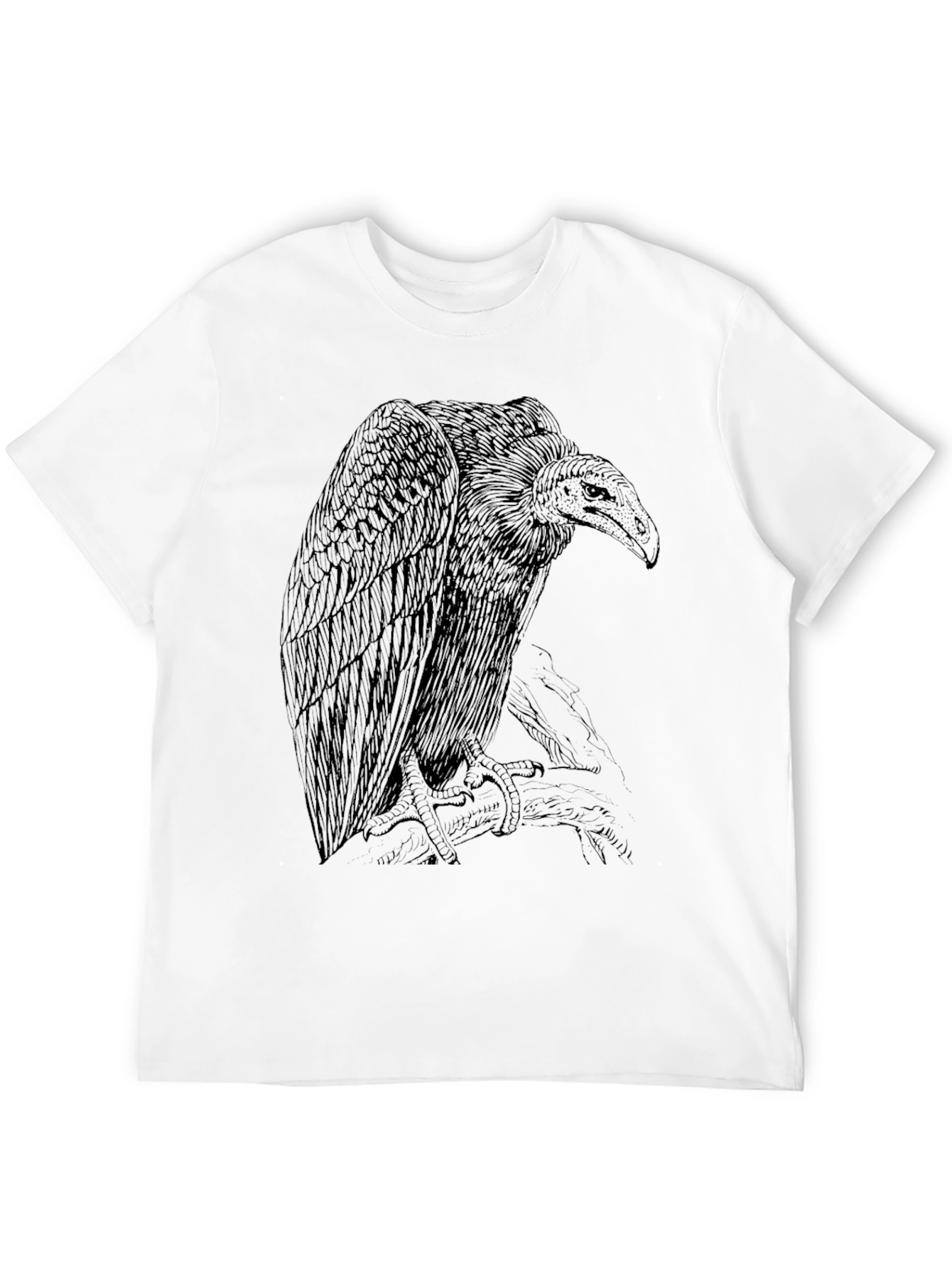 Vulture Graphic Tee - Edgy Bird Design