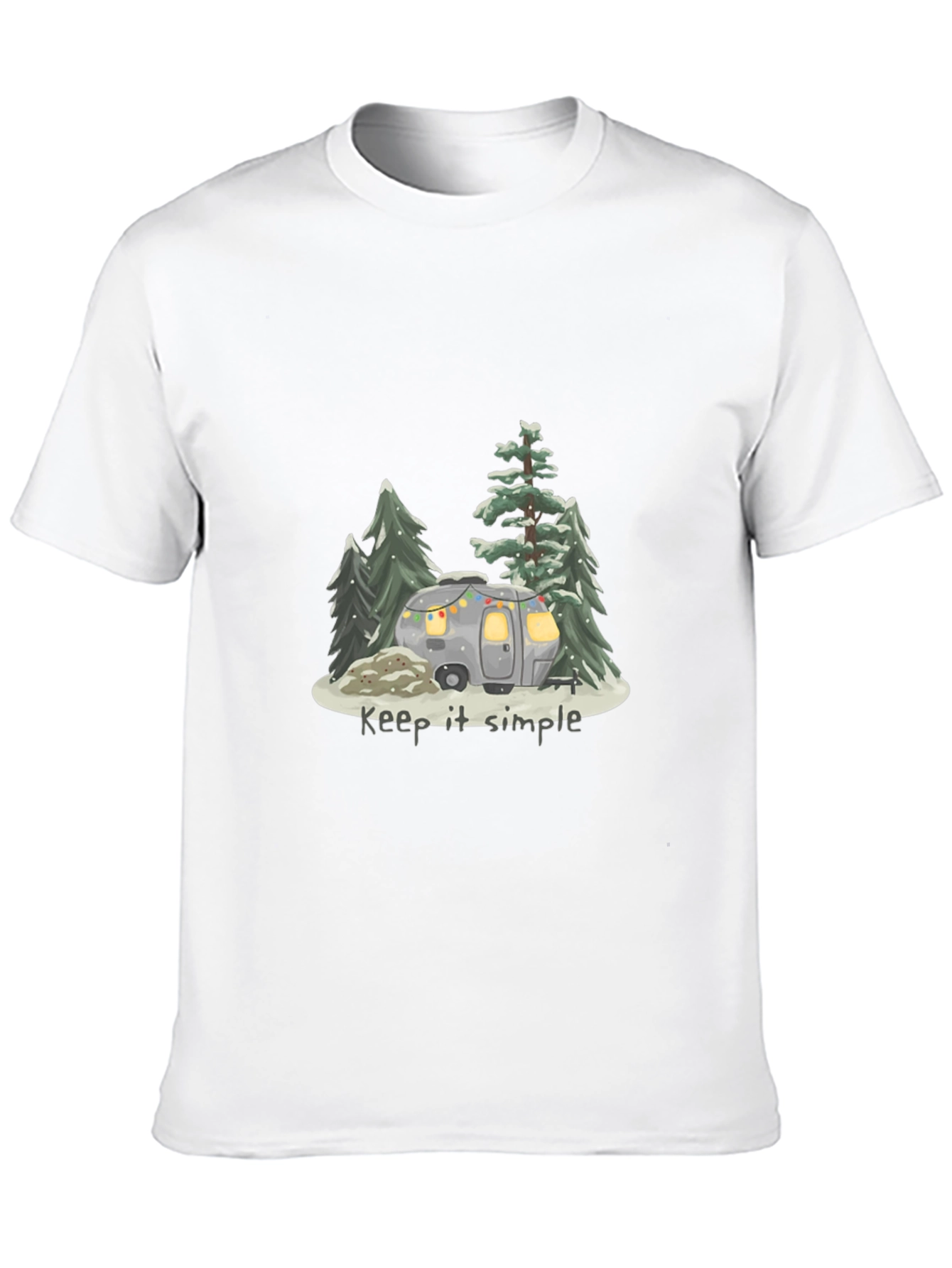 Keep It Simple Camping T-Shirt - Black