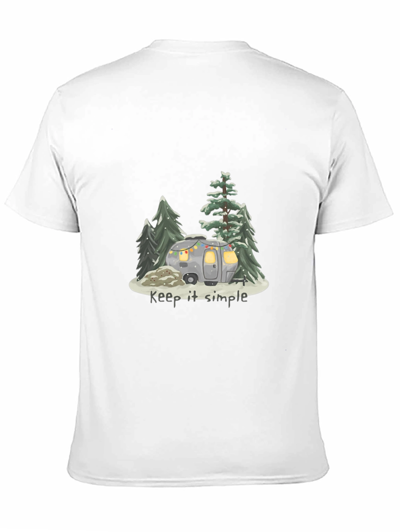 Keep It Simple Camping T-Shirt - Black