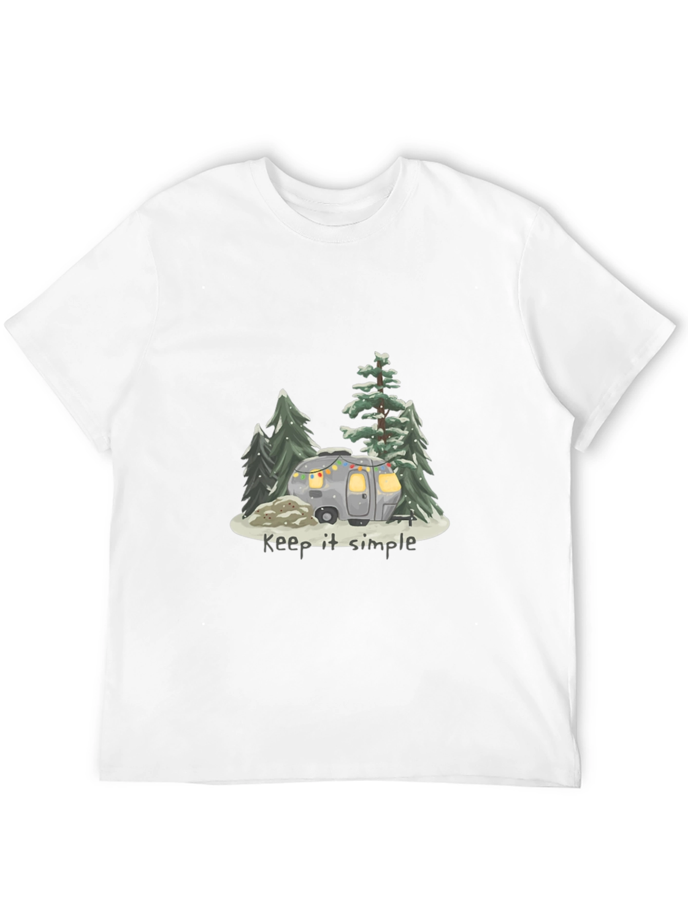 Keep It Simple Camping T-Shirt - Black