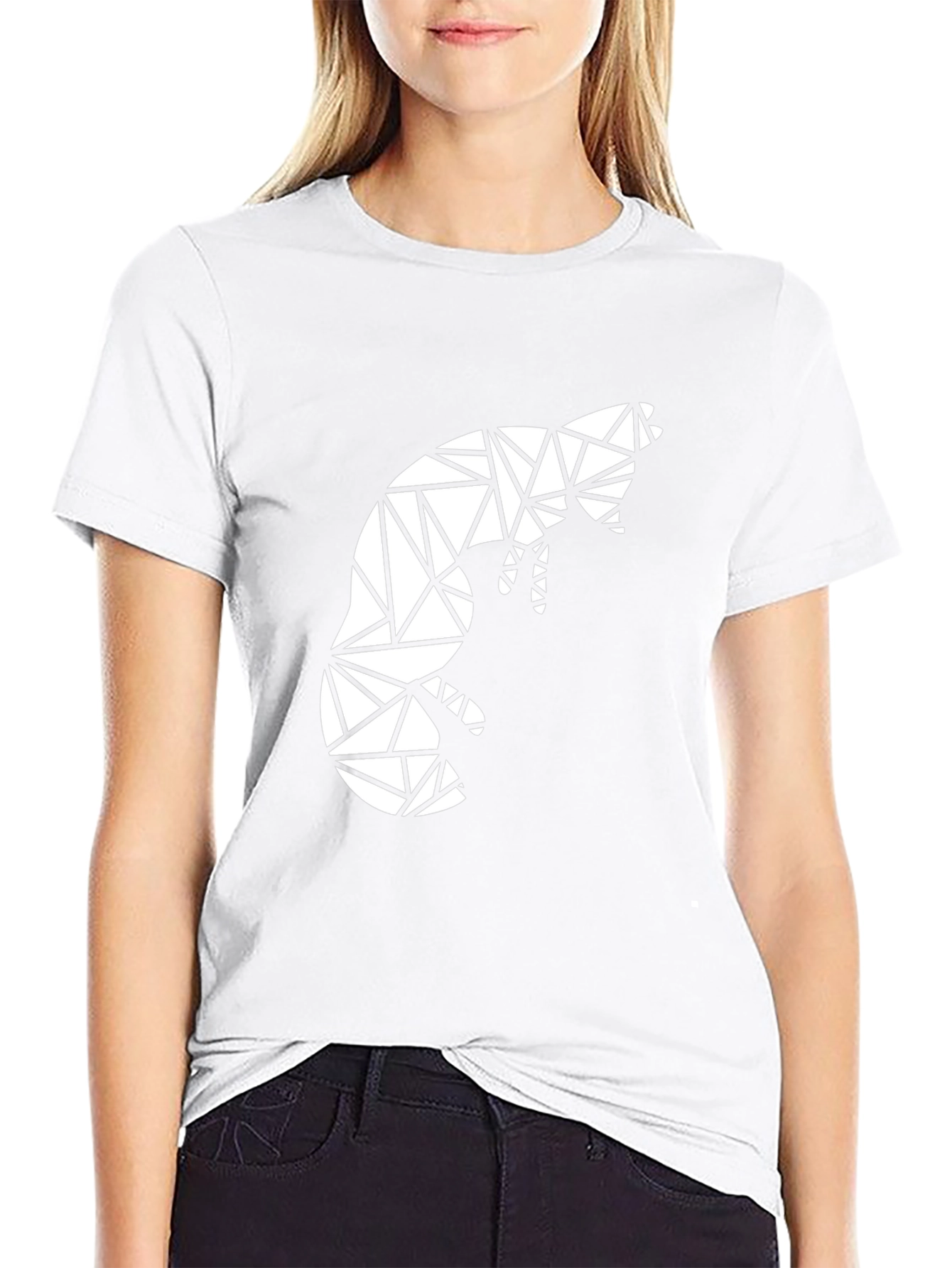 Geometric Fox Graphic T-Shirt