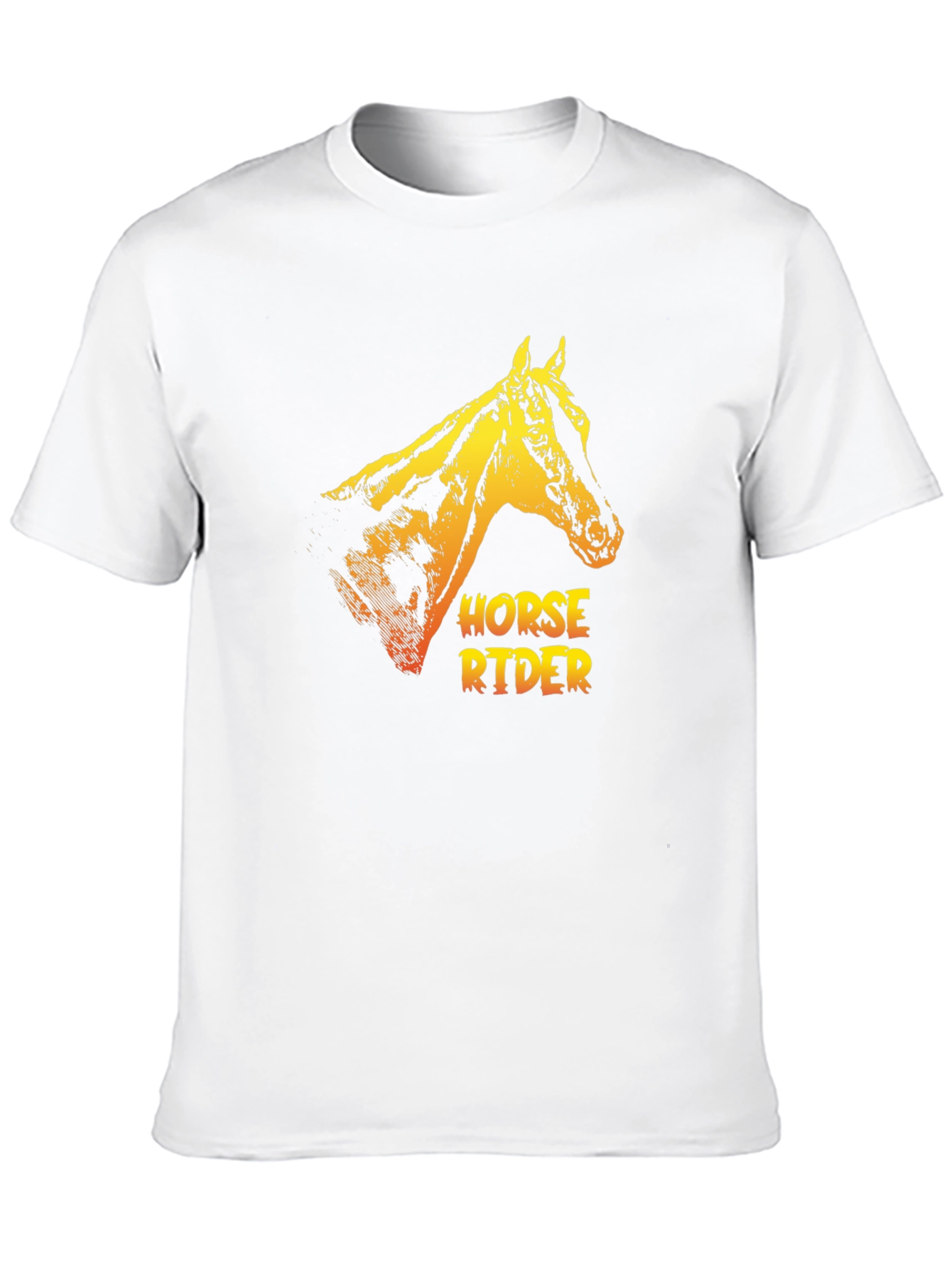 Horse Rider Graphic Tee - Cool Animal Print