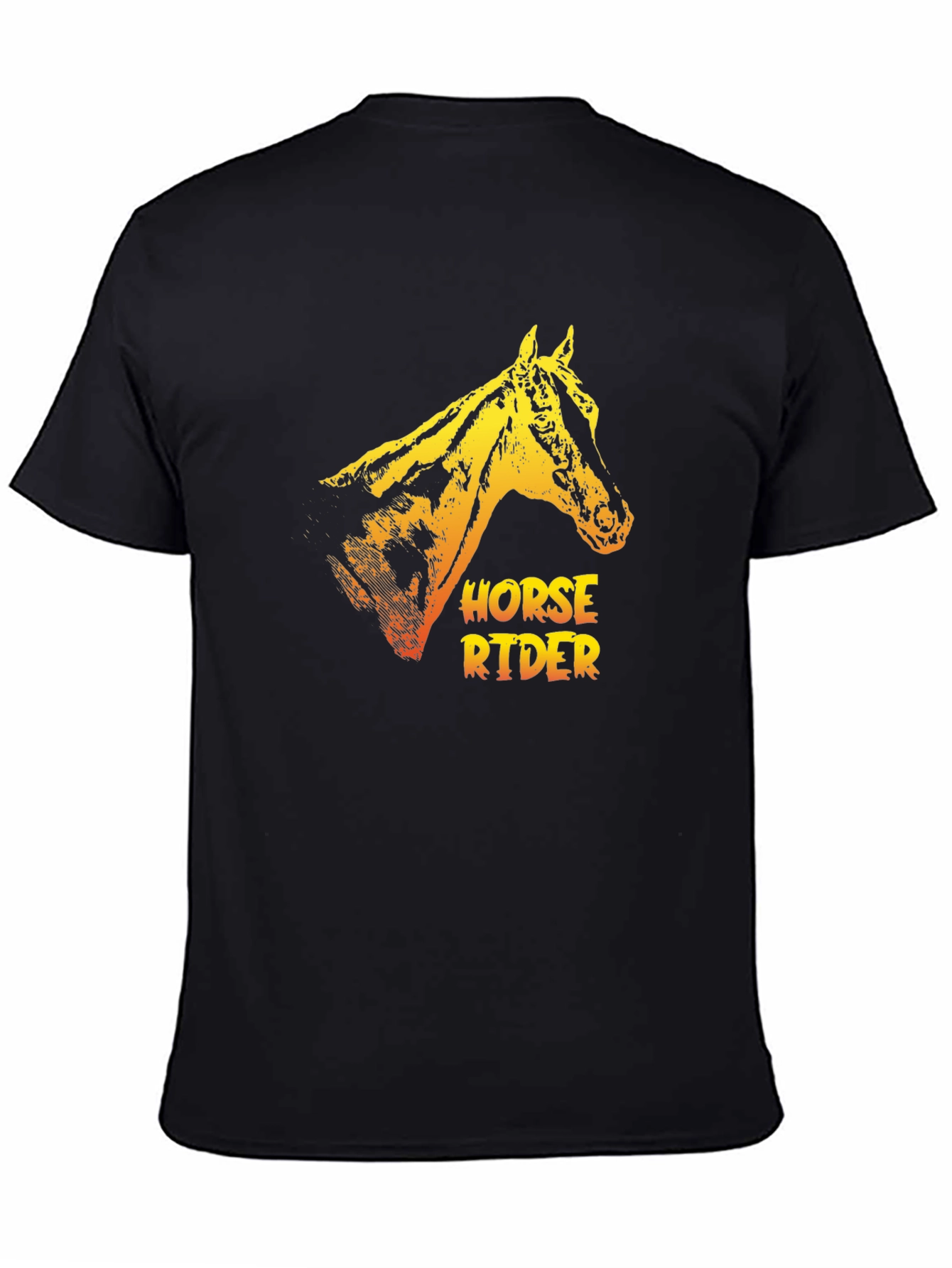 Horse Rider Graphic Tee - Cool Animal Print