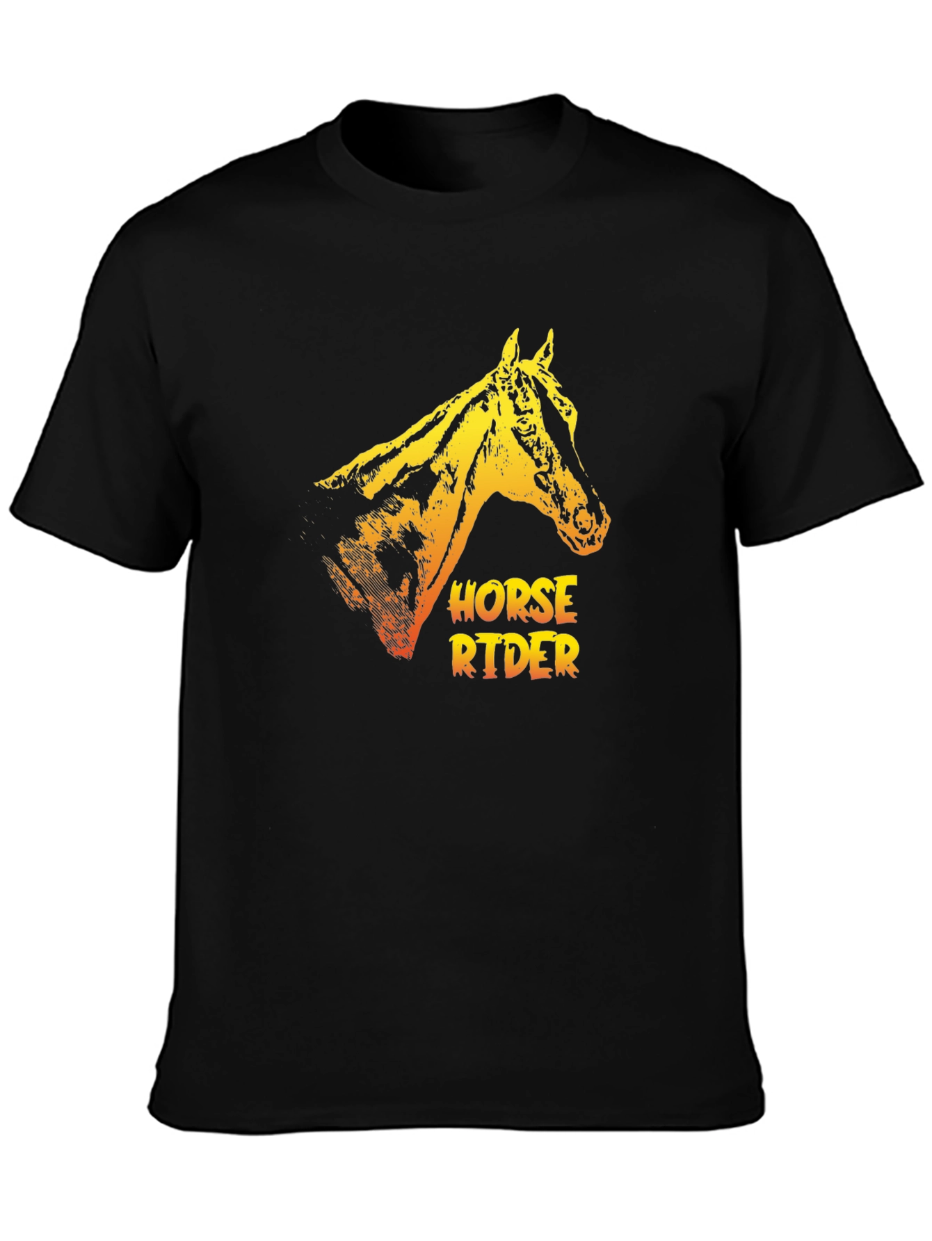 Horse Rider Graphic Tee - Cool Animal Print