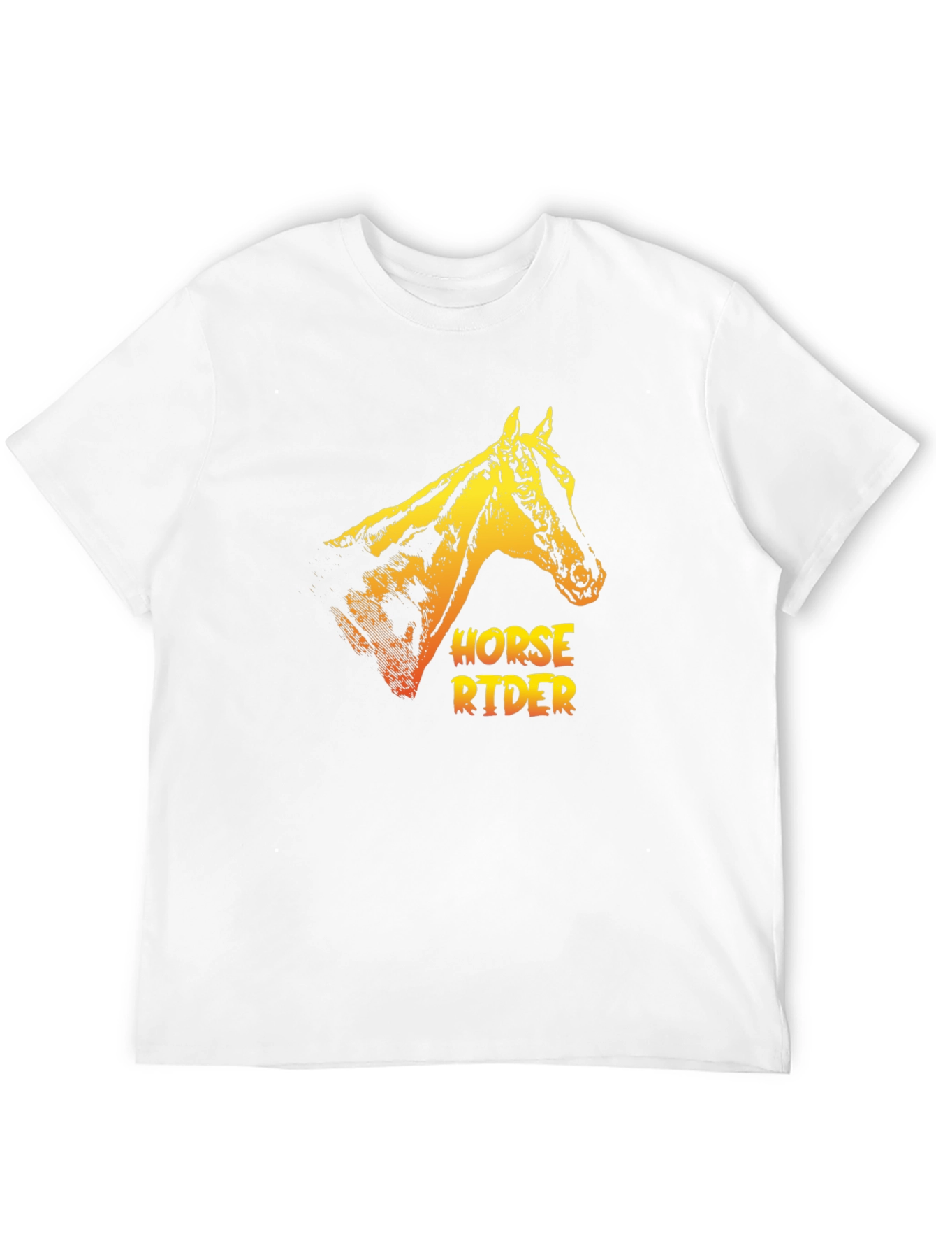 Horse Rider Graphic Tee - Cool Animal Print