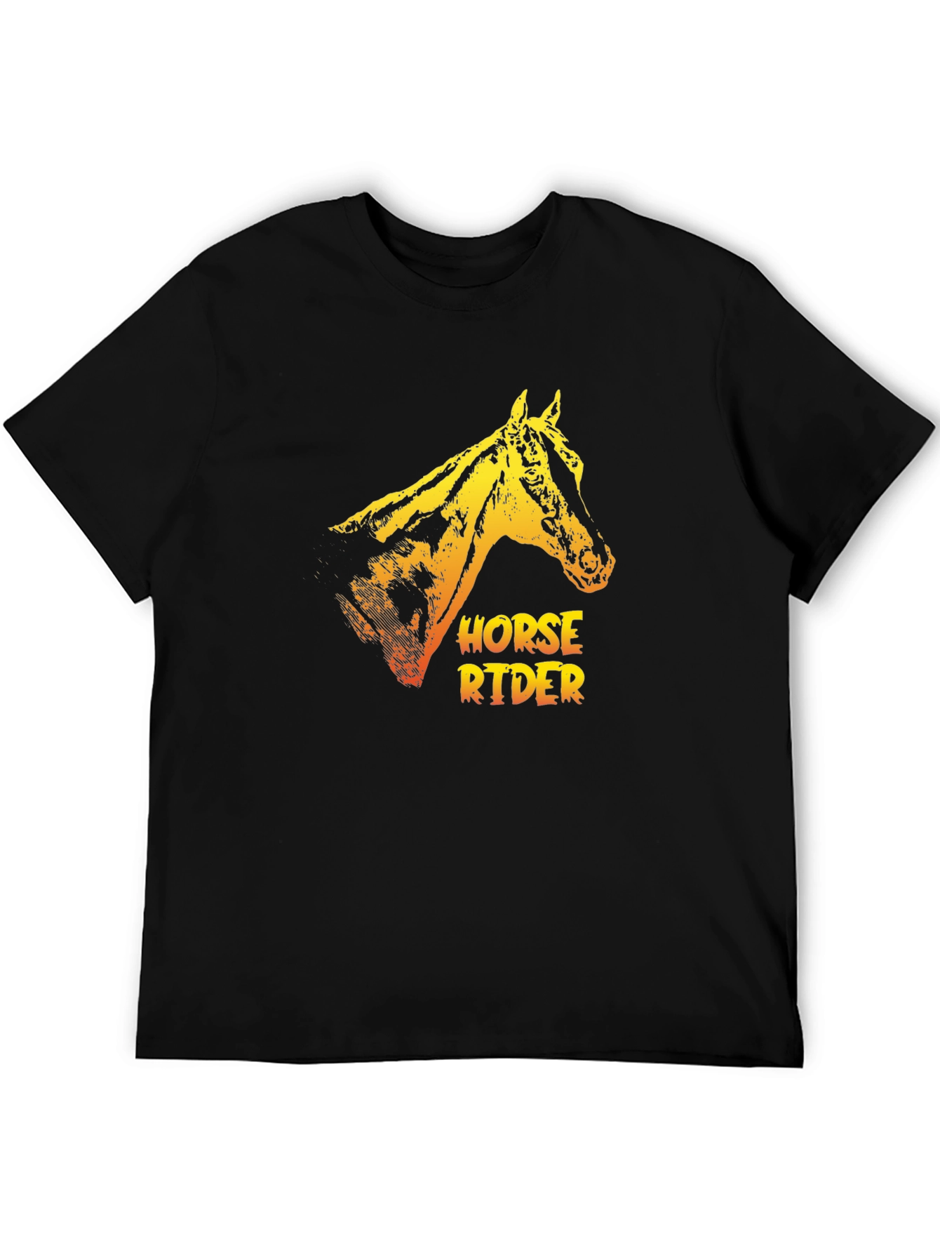 Horse Rider Graphic Tee - Cool Animal Print
