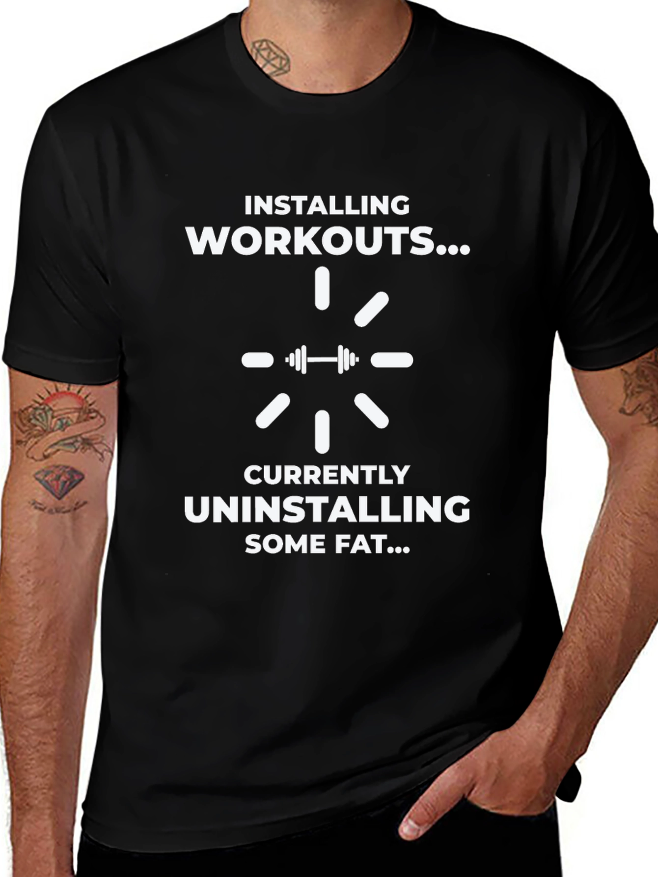 Funny Workout T-Shirt - Installing Workouts