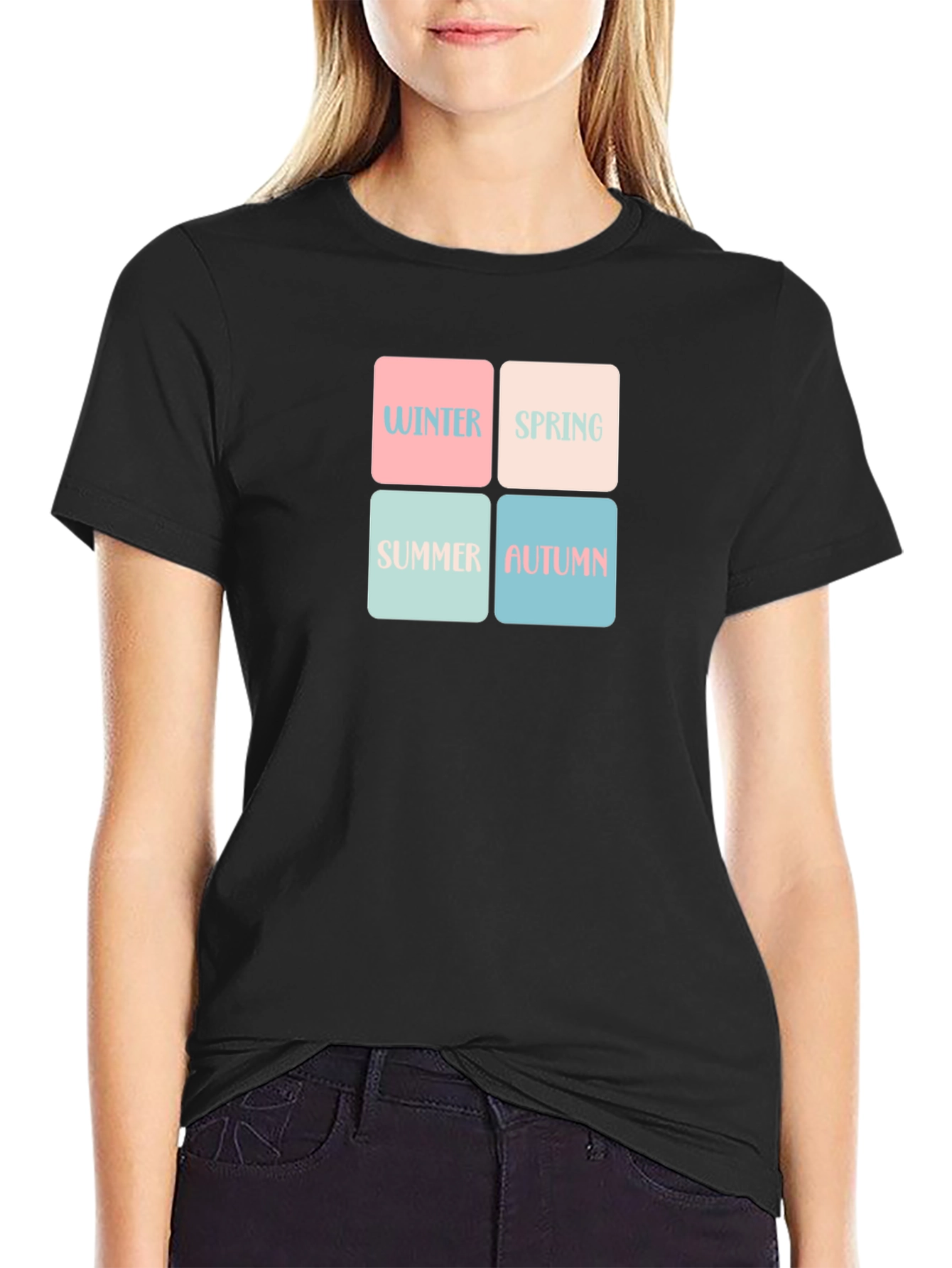 Seasons T-Shirt: Winter Spring Summer Autumn Design