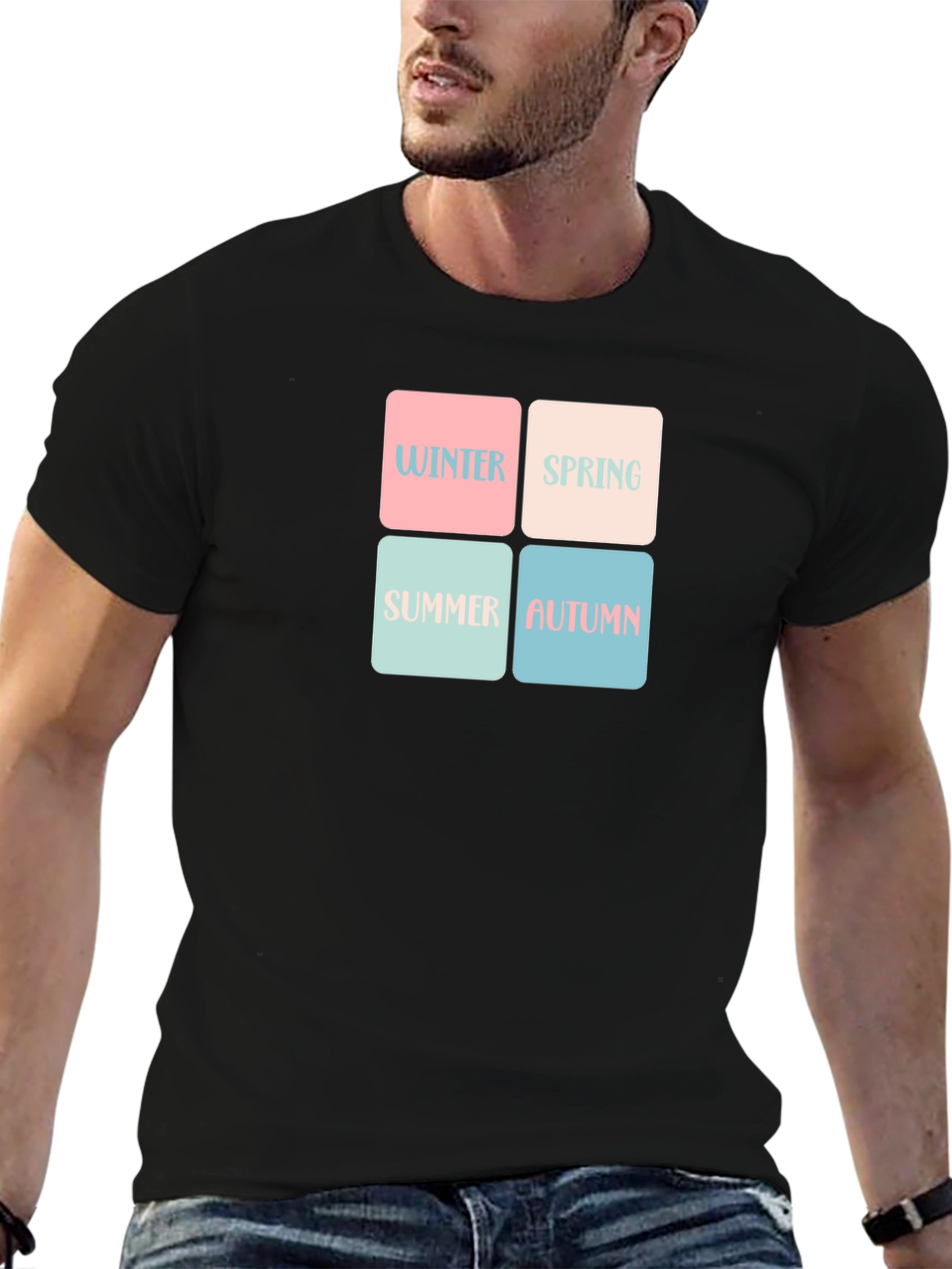 Seasons T-Shirt: Winter Spring Summer Autumn Design