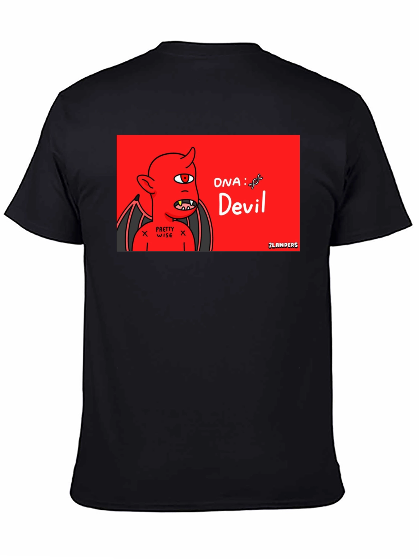 DNA Devil T-Shirt - Red Cartoon Graphic Tee