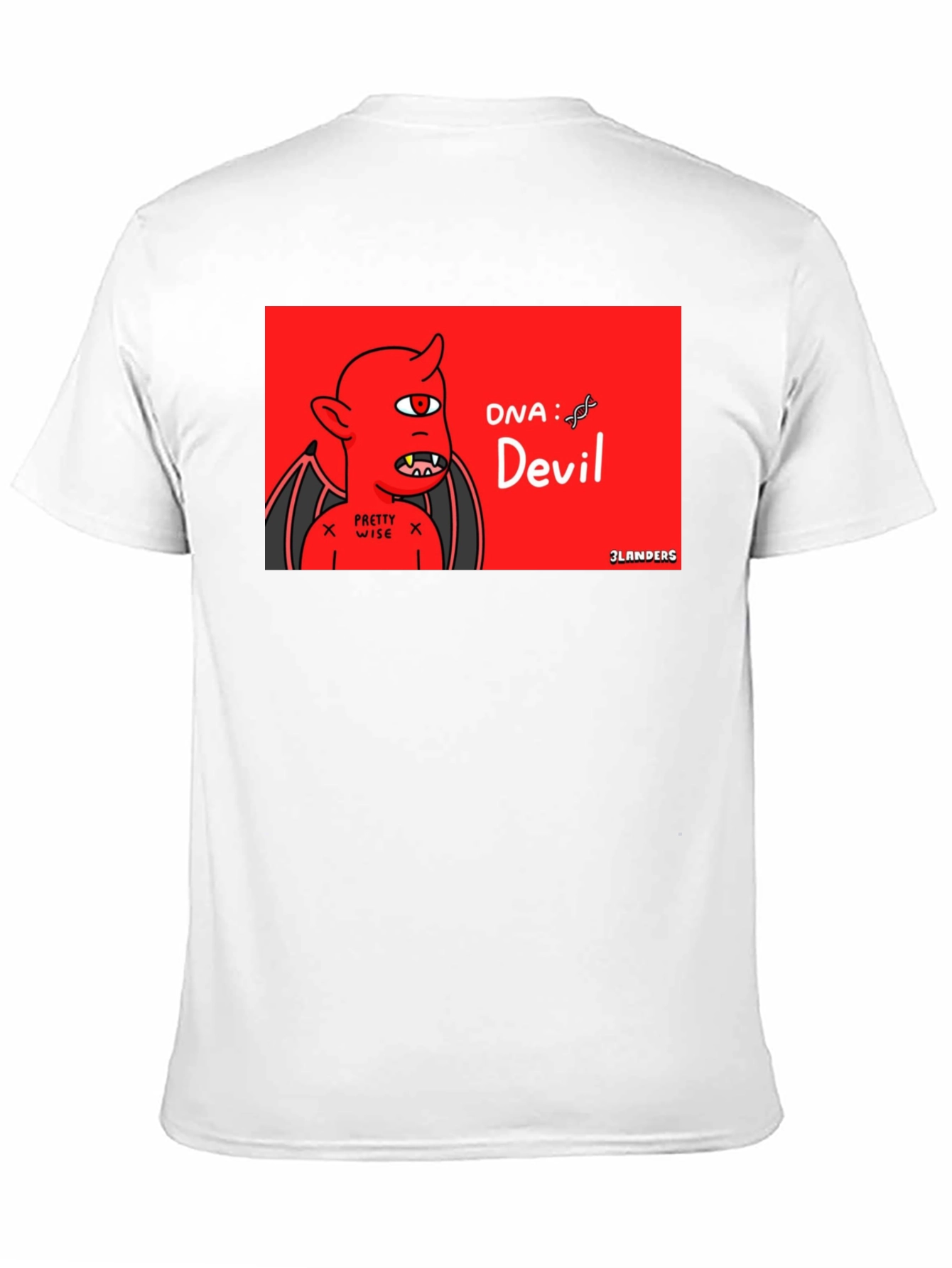 DNA Devil T-Shirt - Red Cartoon Graphic Tee