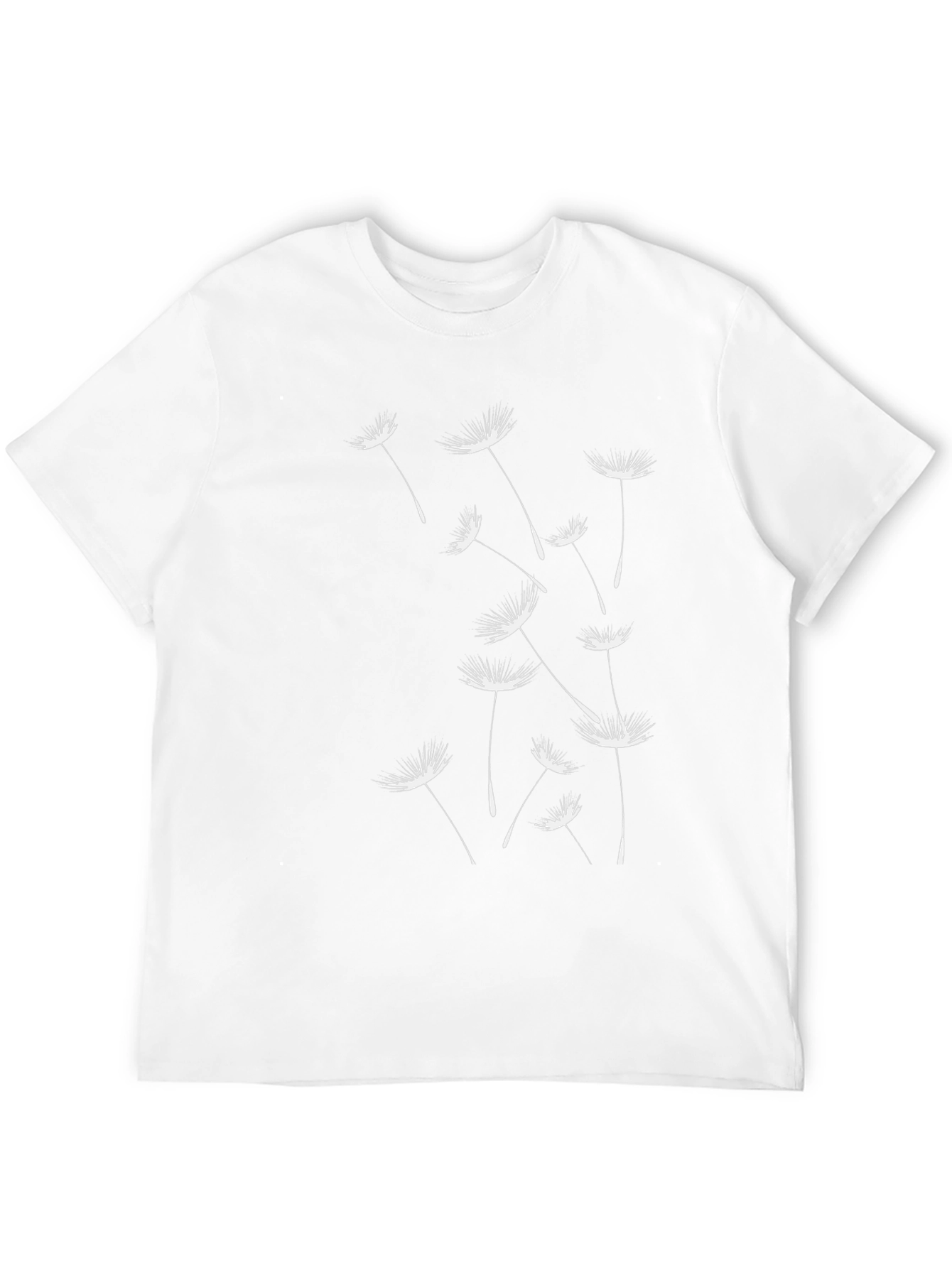 Dandelion Wishes Graphic Tee - Black Cotton