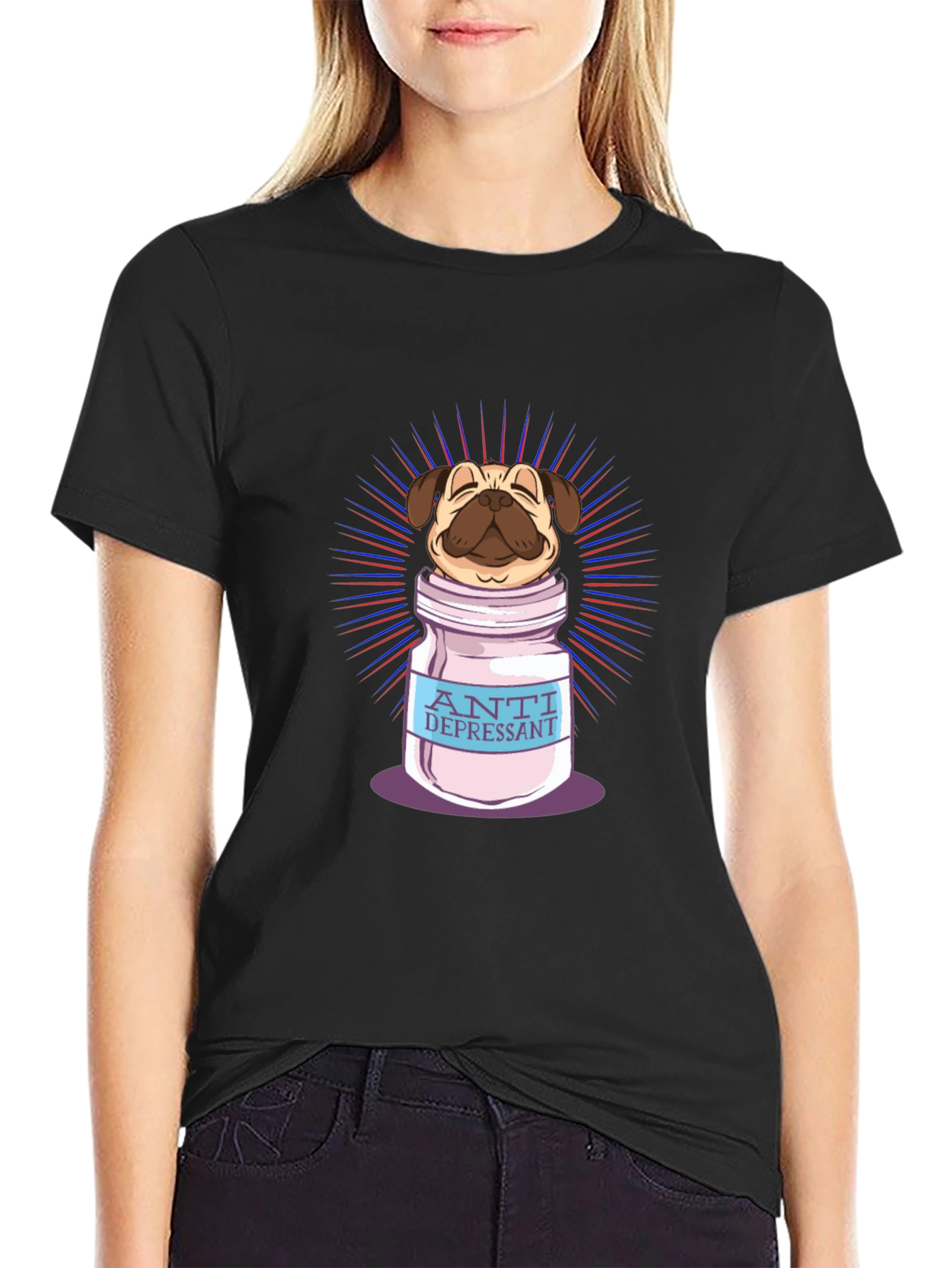 Pug Antidepressant T-Shirt