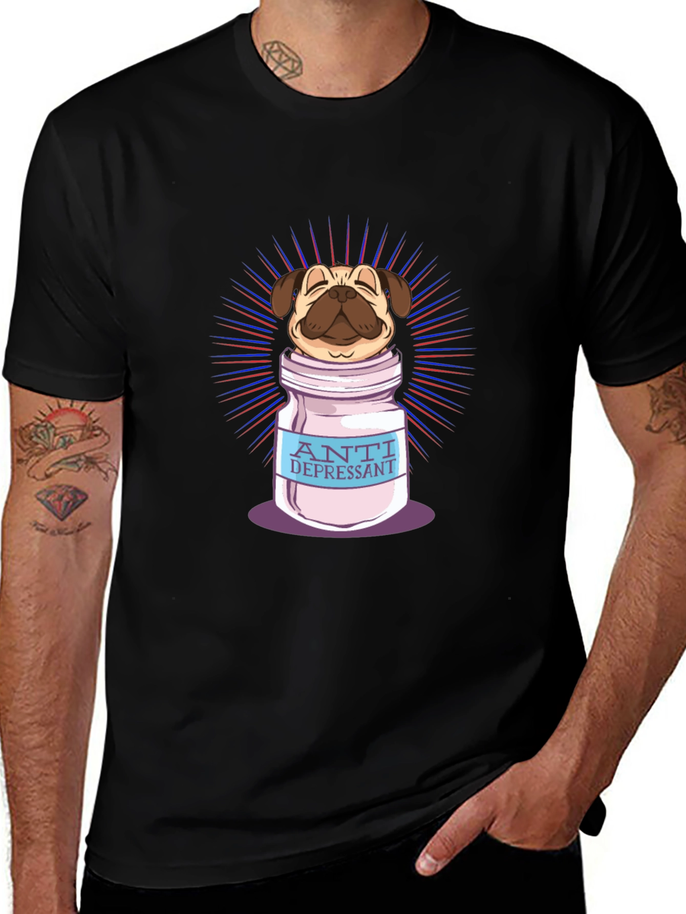 Pug Antidepressant T-Shirt