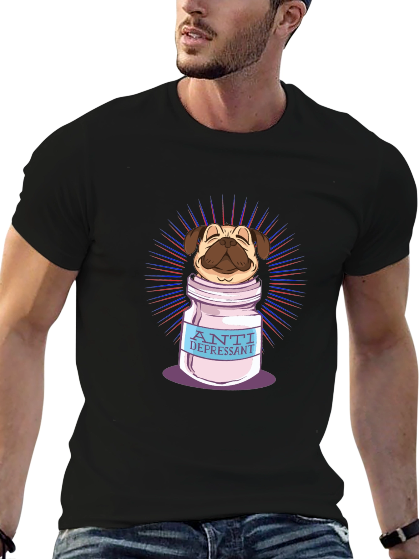 Pug Antidepressant T-Shirt