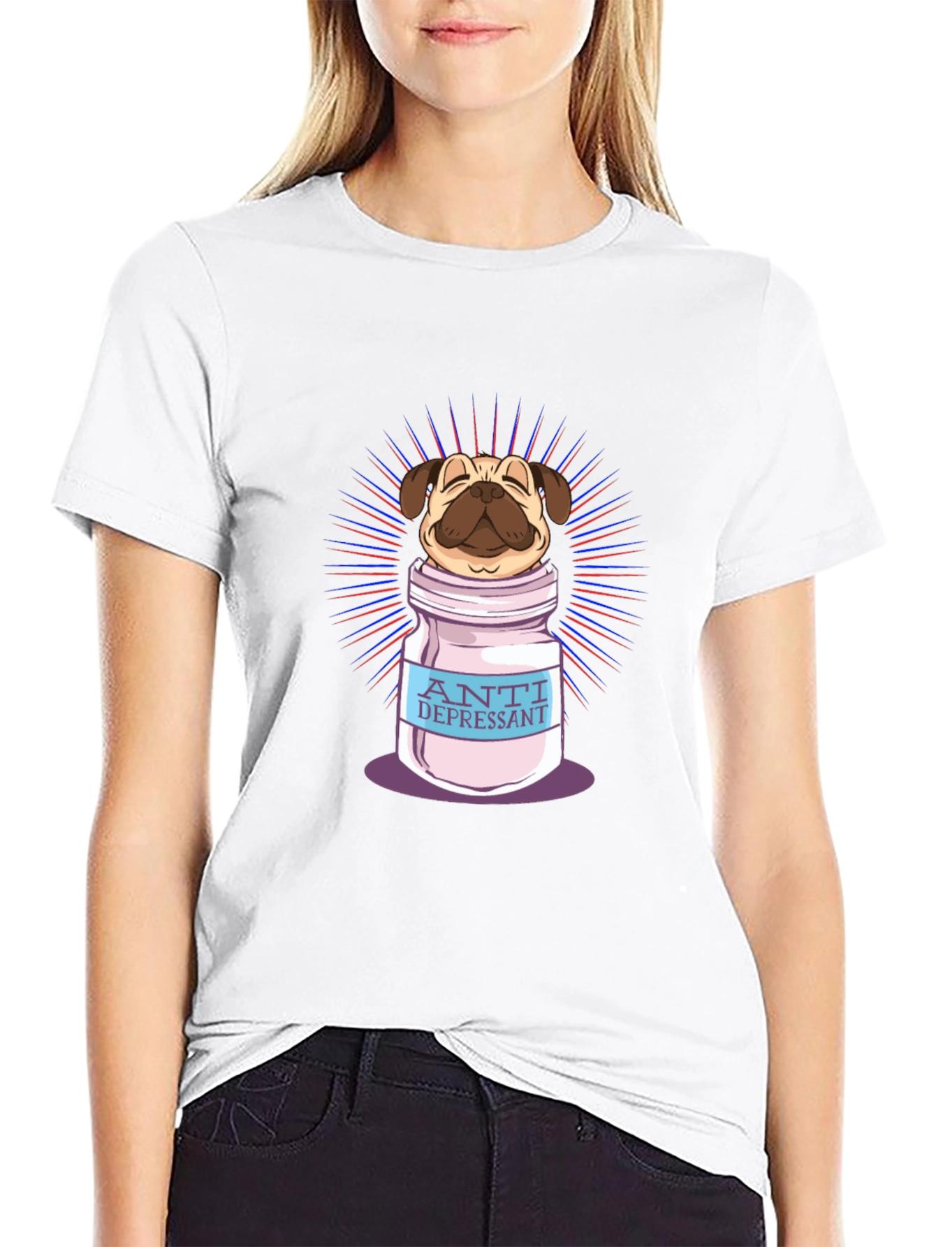 Pug Antidepressant T-Shirt