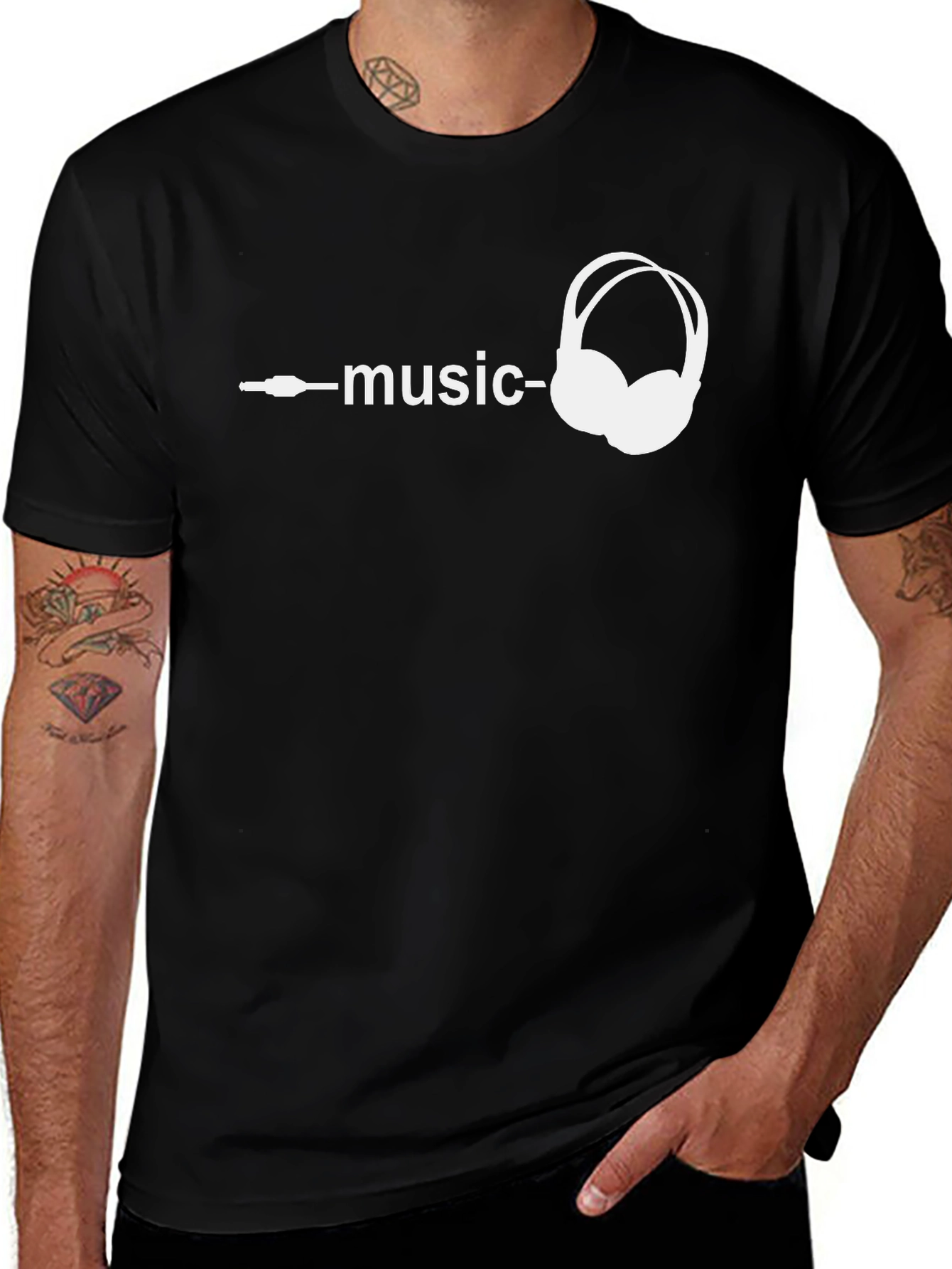 Music Lover T-Shirt - Headphone Graphic Tee