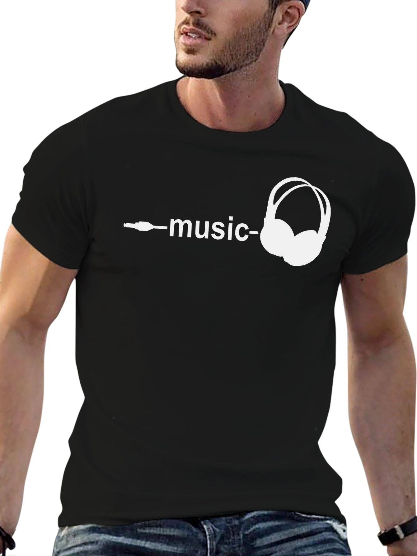 Music Lover T-Shirt - Headphone Graphic Tee