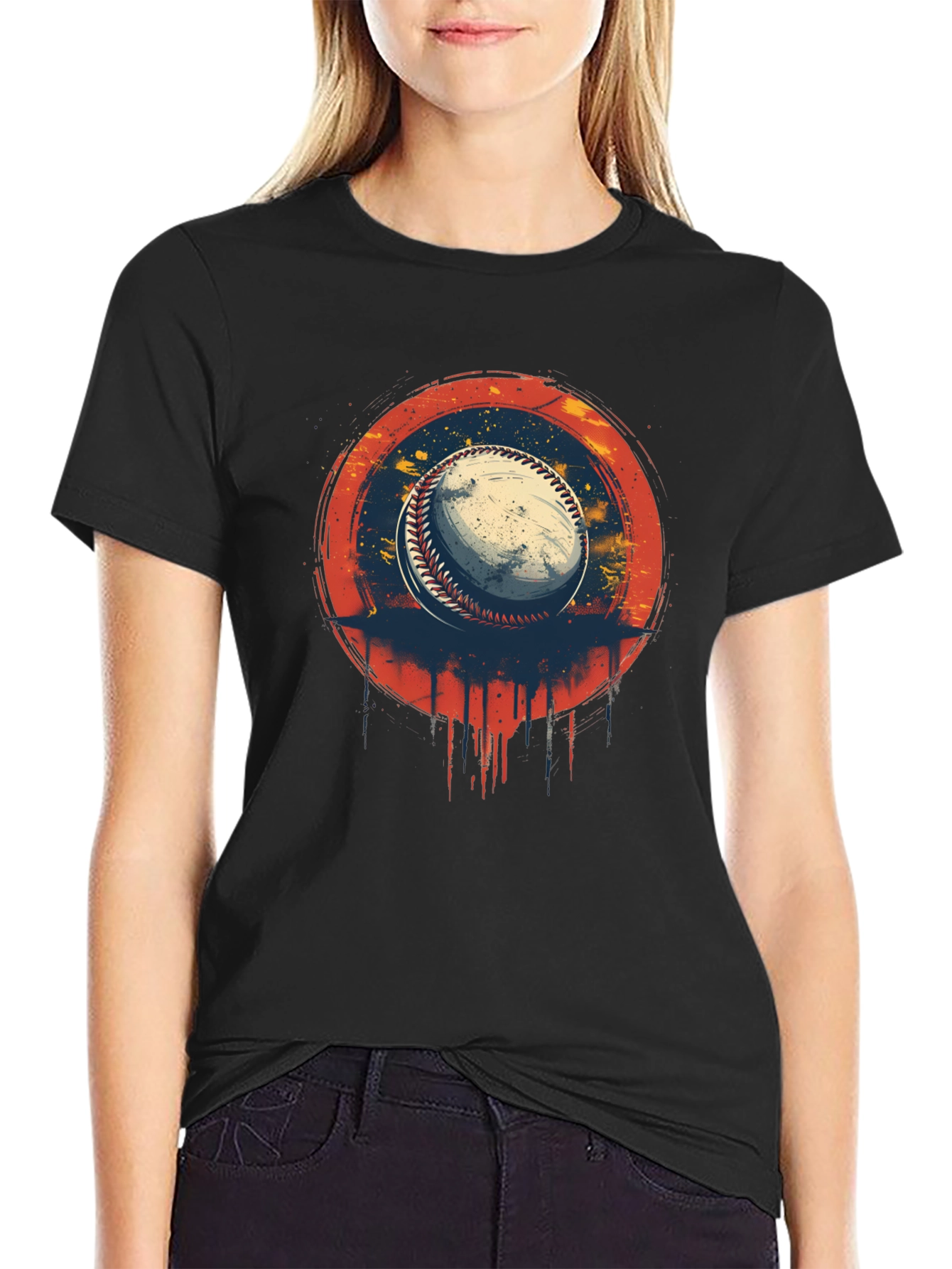 Baseball Graphic Print Tee