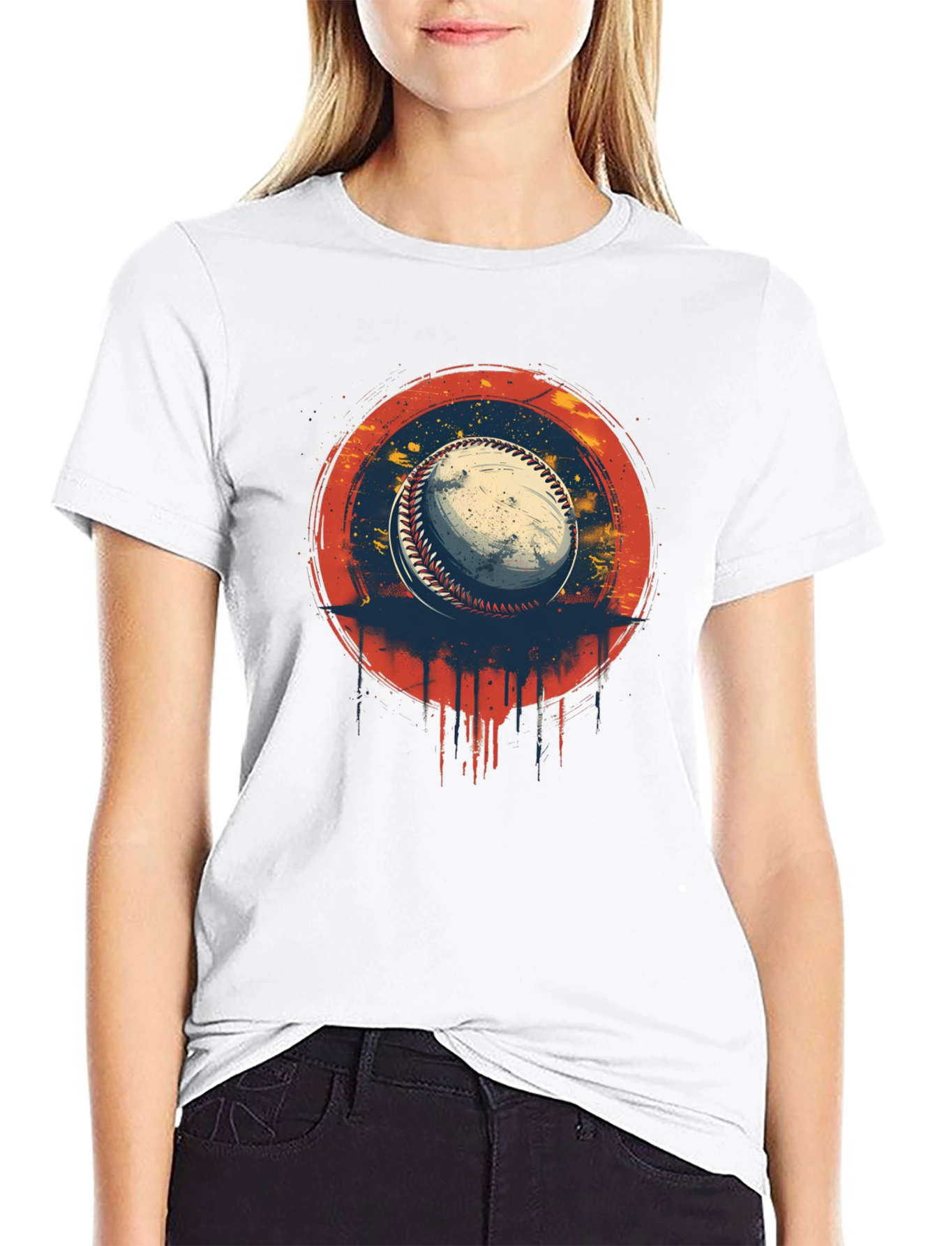 Baseball Graphic Print Tee