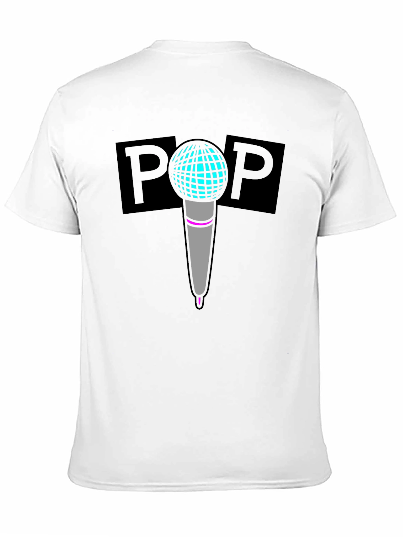 Pop Art Microphone T-Shirt - Cool Music Tee