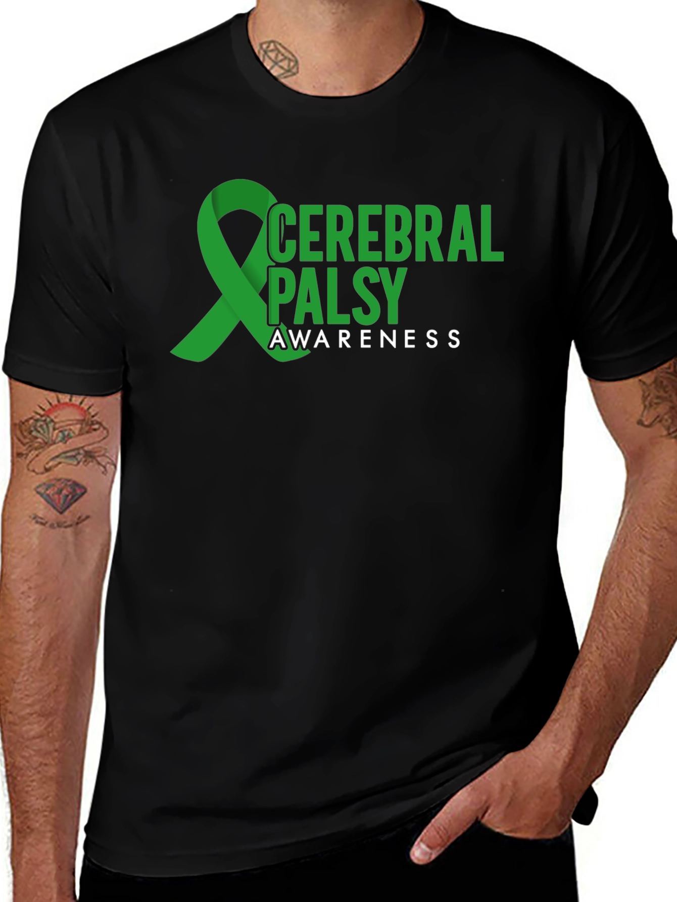 Cerebral Palsy Awareness Black T-Shirt