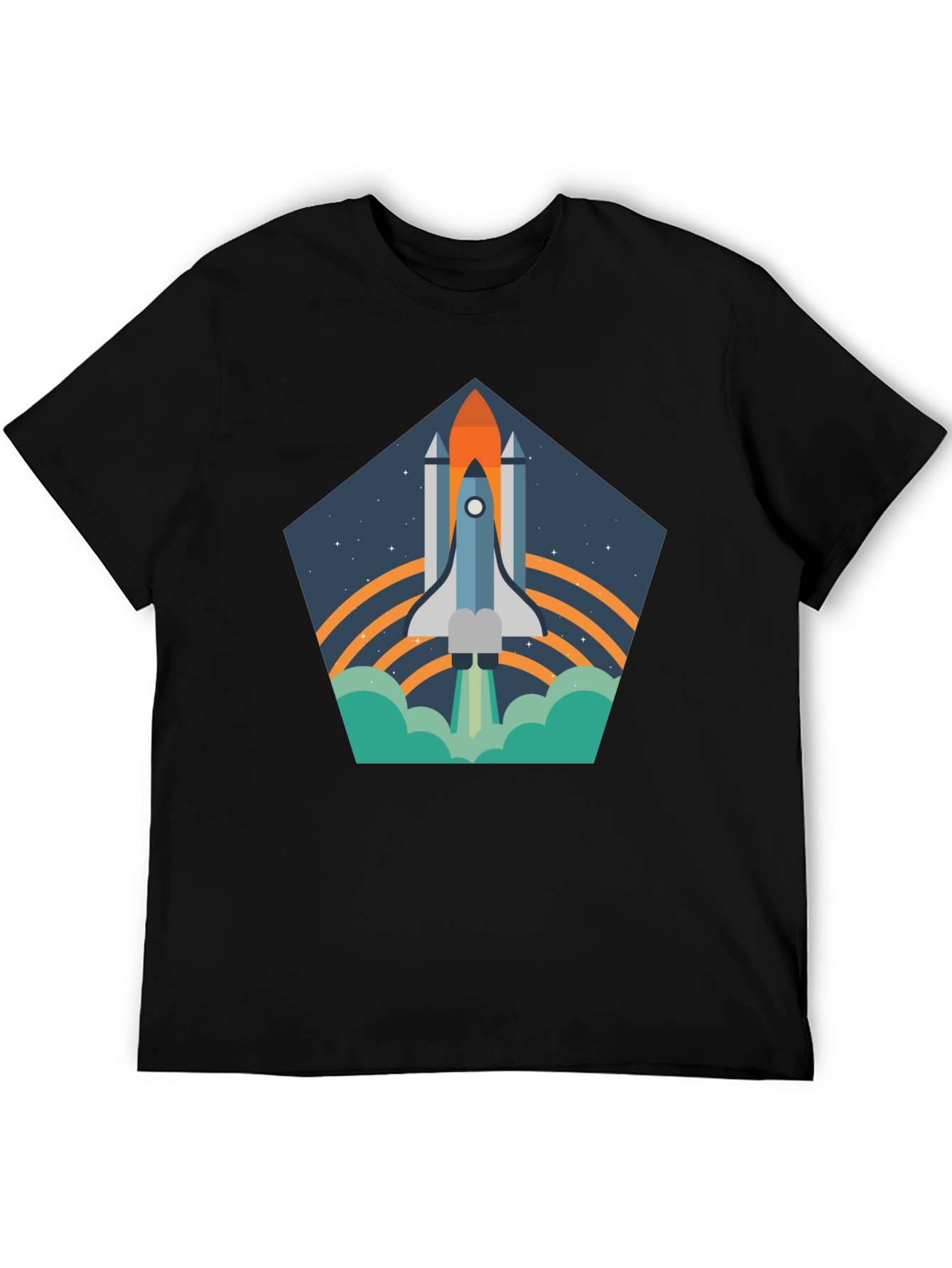 Space Shuttle T-Shirt - Retro Launch Design